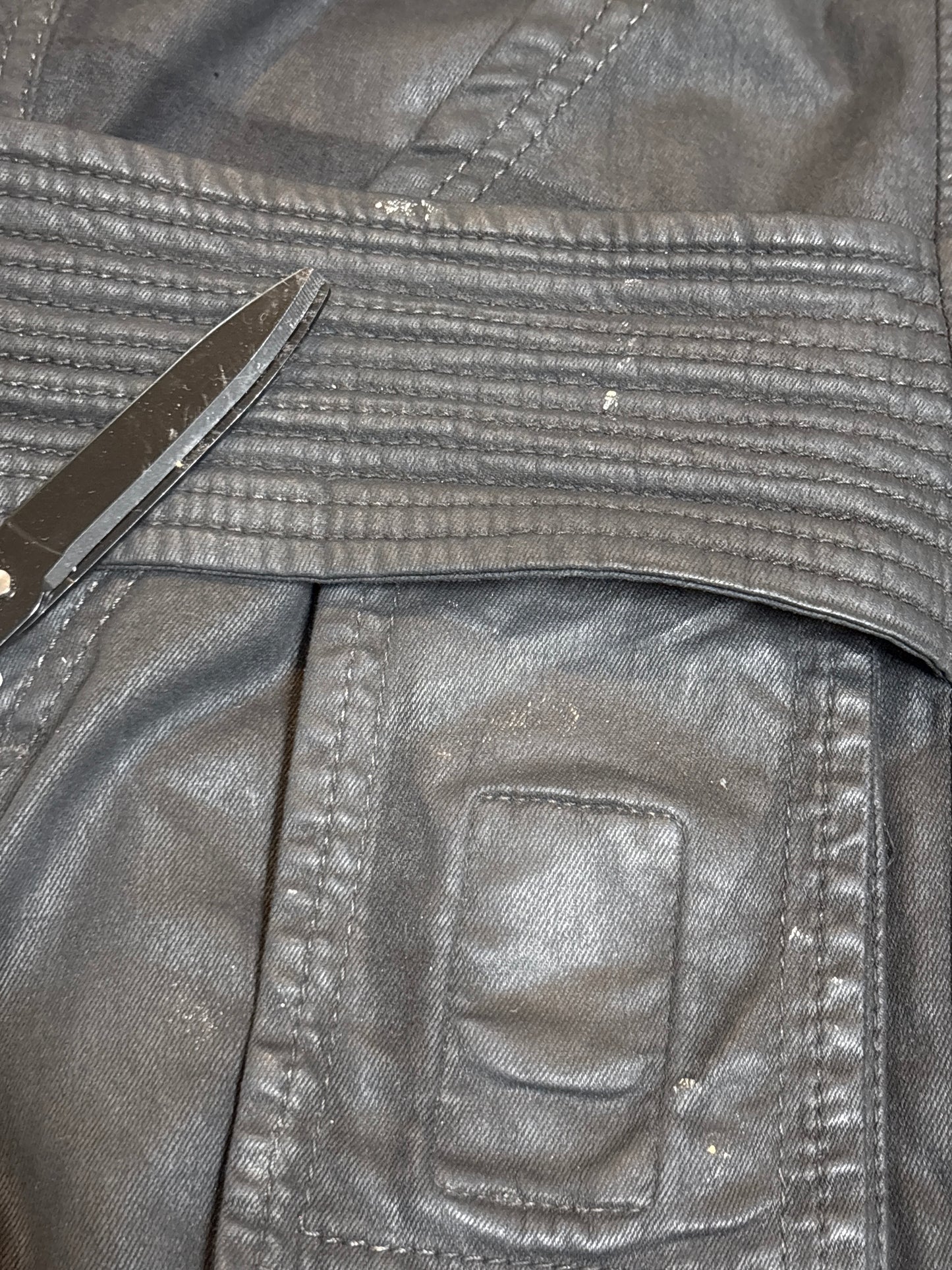 Rick Owens SS19 Waxed Creatch Cargo