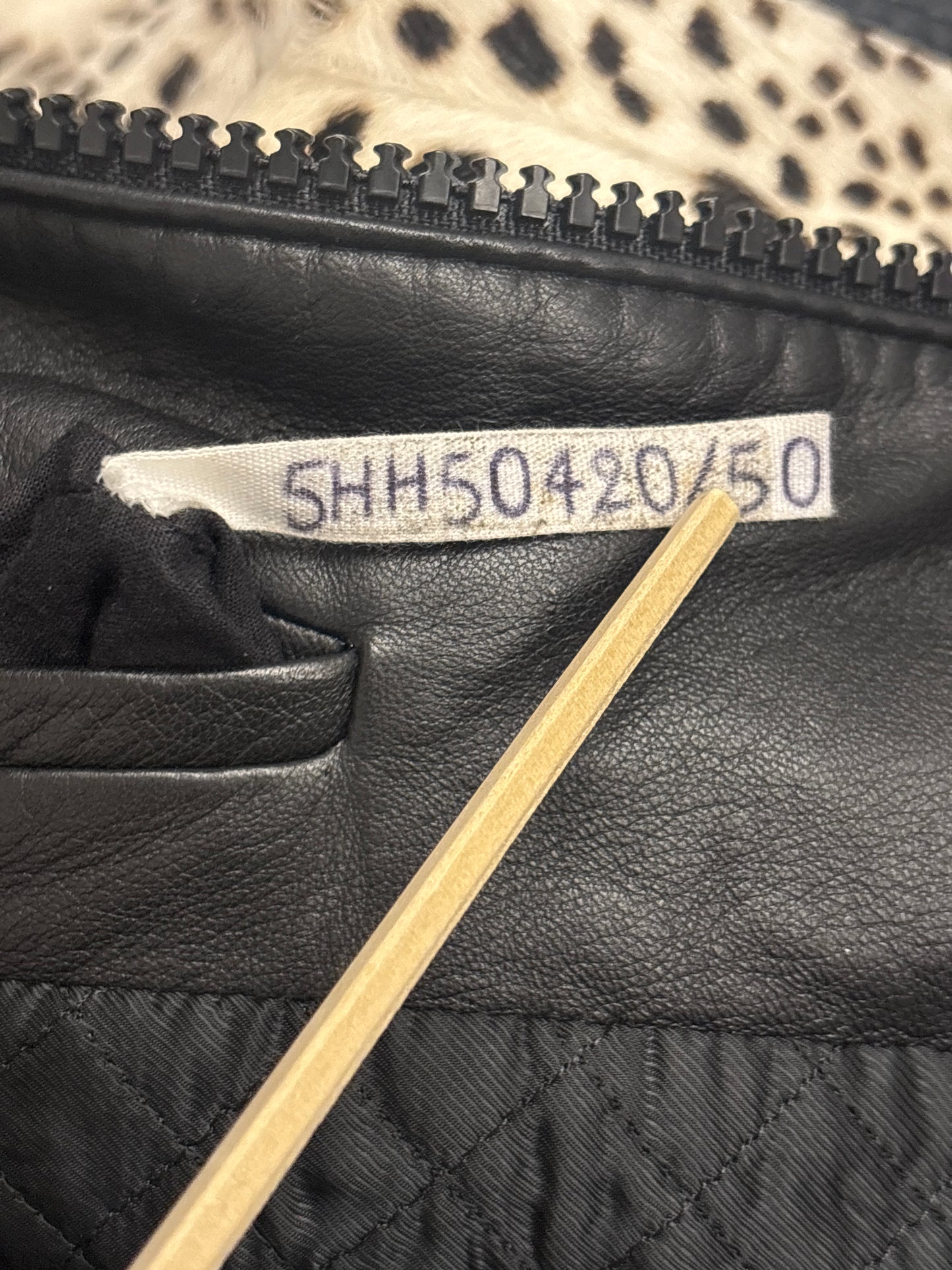 Dior Homme AW05 Runway Sample Fur Leather Jacket