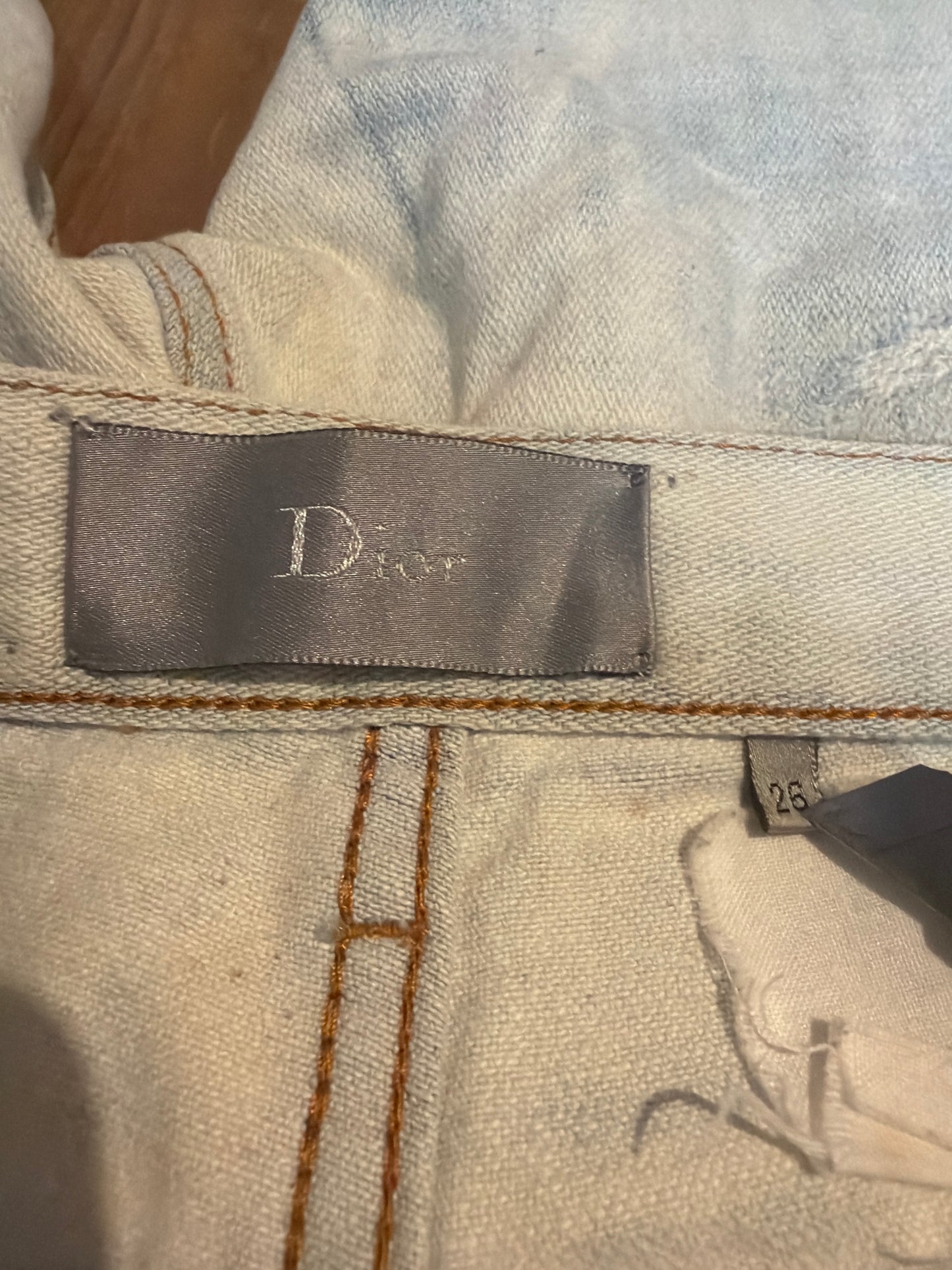 Dior Homme SS07 Bleached Denim
