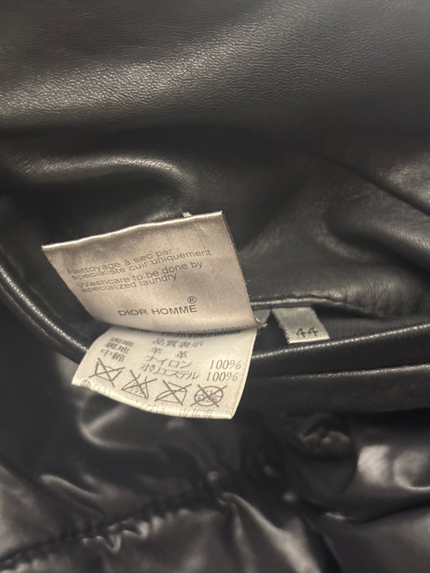 Dior Homme AW07 Hooded Leather Jacket