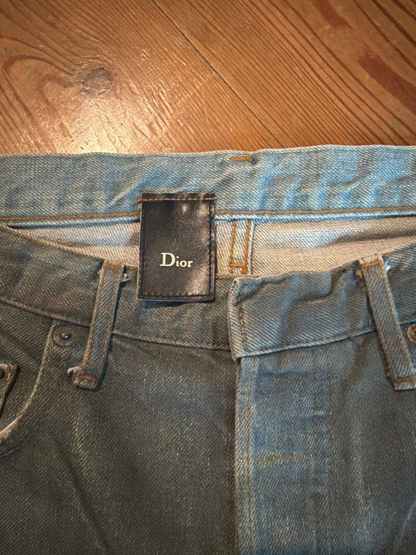 Dior Homme SS04 Dirty Bleu Claire Denim
