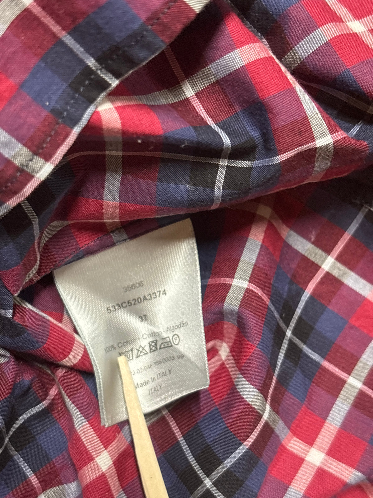 Dior Homme KVA Plaid Button Up