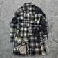 Number (N)ine AW07 Love God Murder Patchwork Plaid Coat