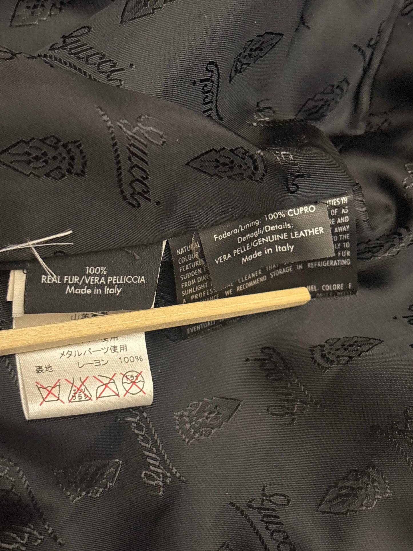 Gucci FW08 Runway Beaver Fur Mouton Jacket
