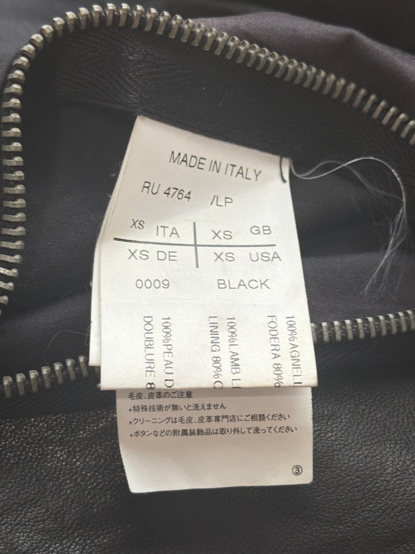 Rick Owens AW09 Stooges Leather Jacket