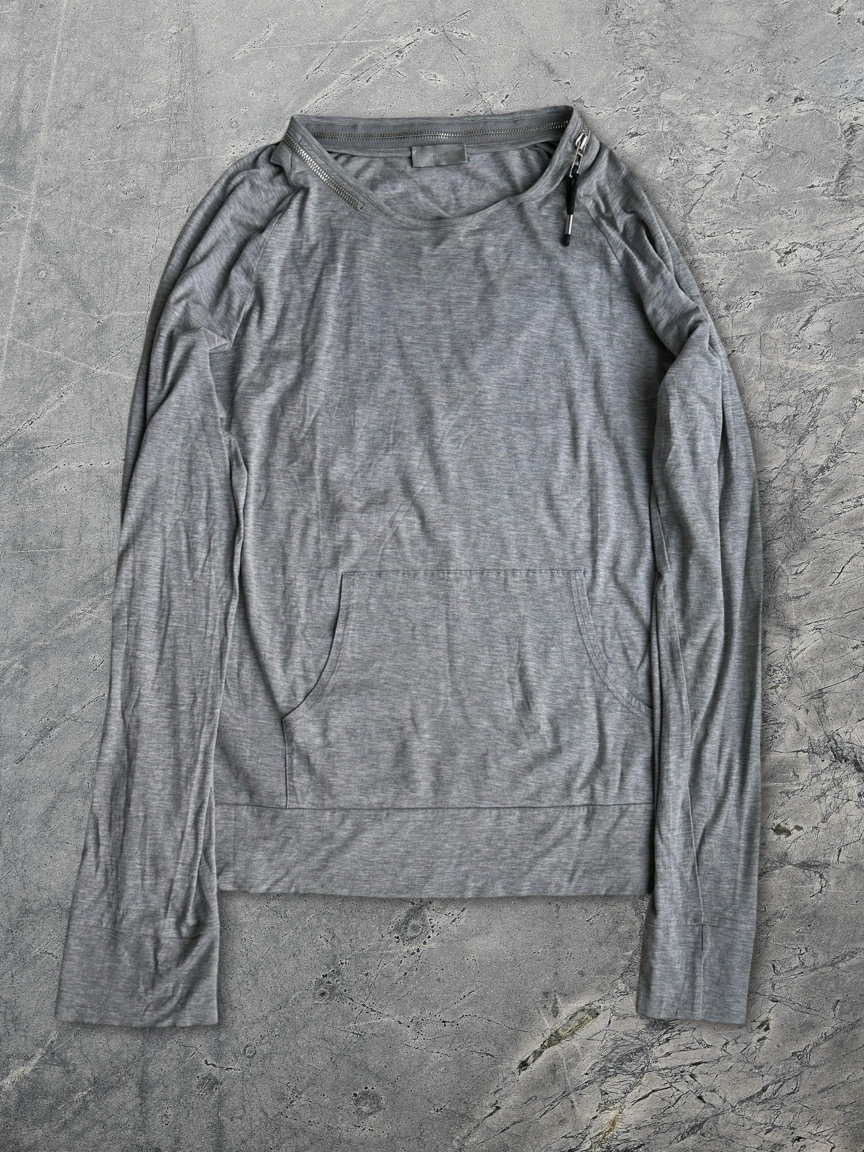 Dior SS04 Strip Zipper Shirt