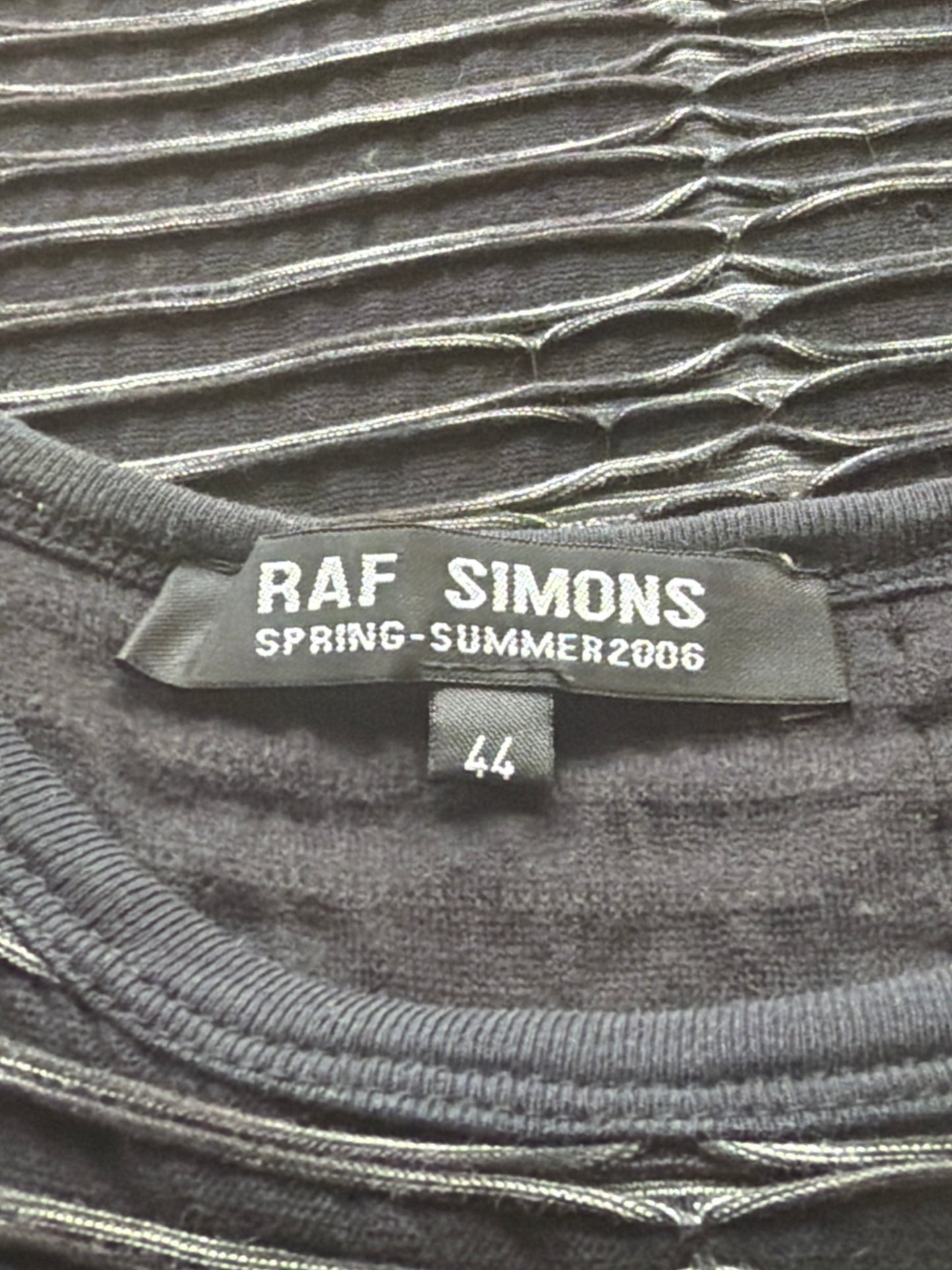 Raf Simons SS06 Lazer Cut Tank Top