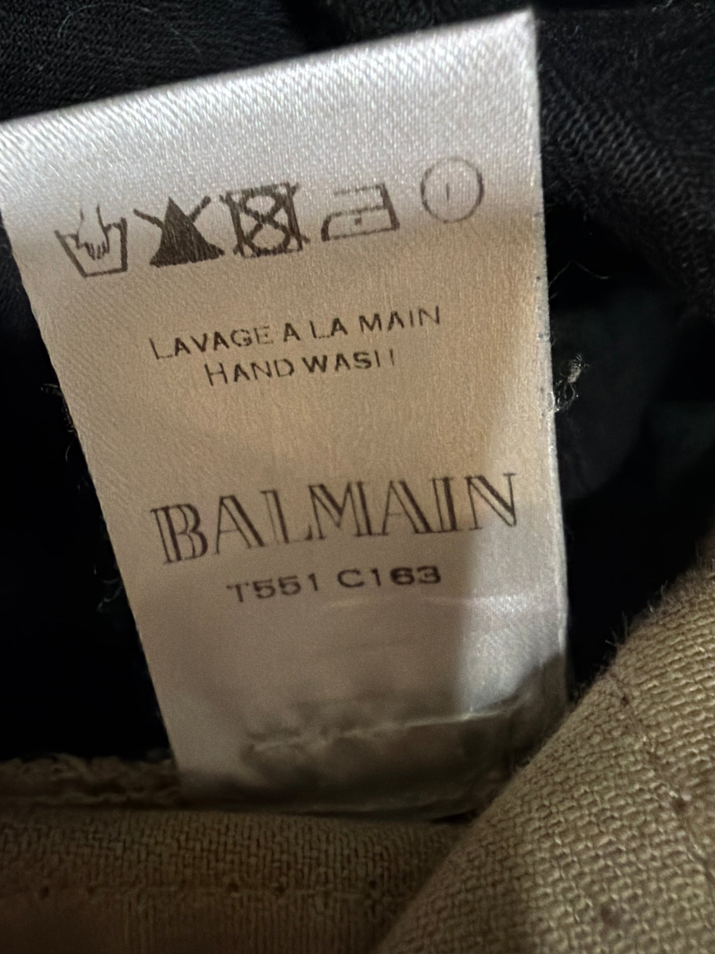 Balmain Homme SS13 Beige Biker Denim