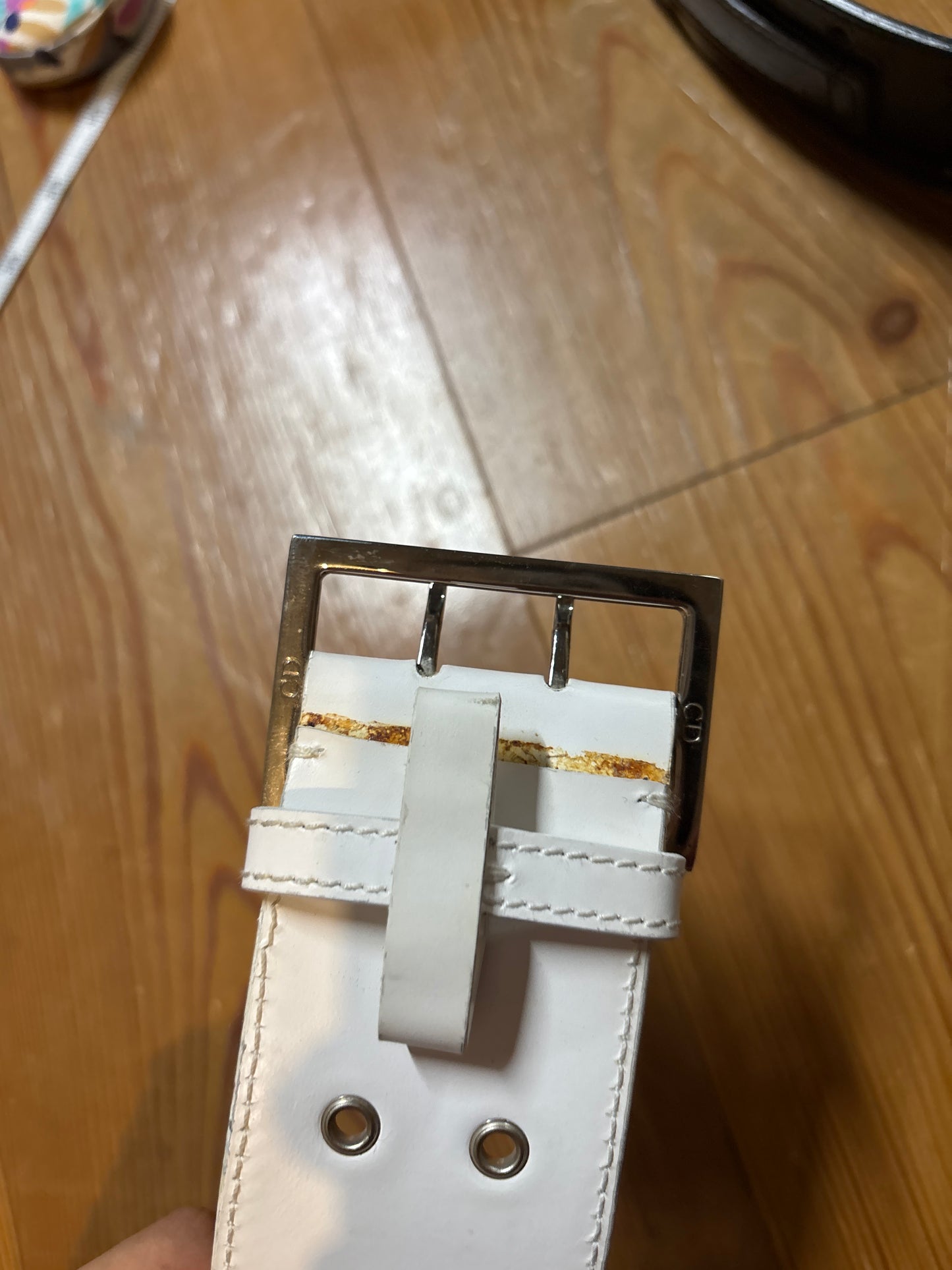 Dior Homme SS03 Double Prong Eyelet Belt