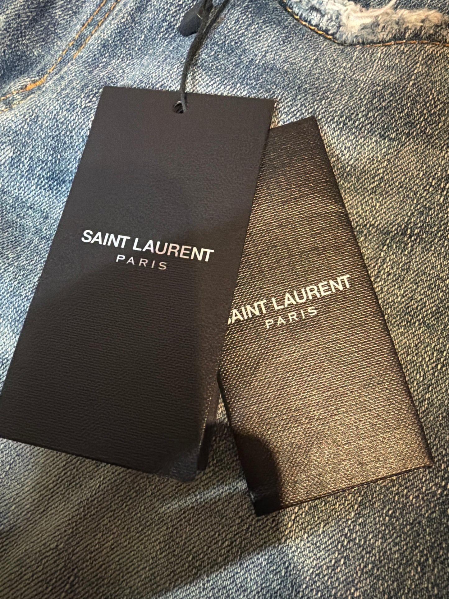 Saint Laurent SS17 Studded Distressed D02 Denim