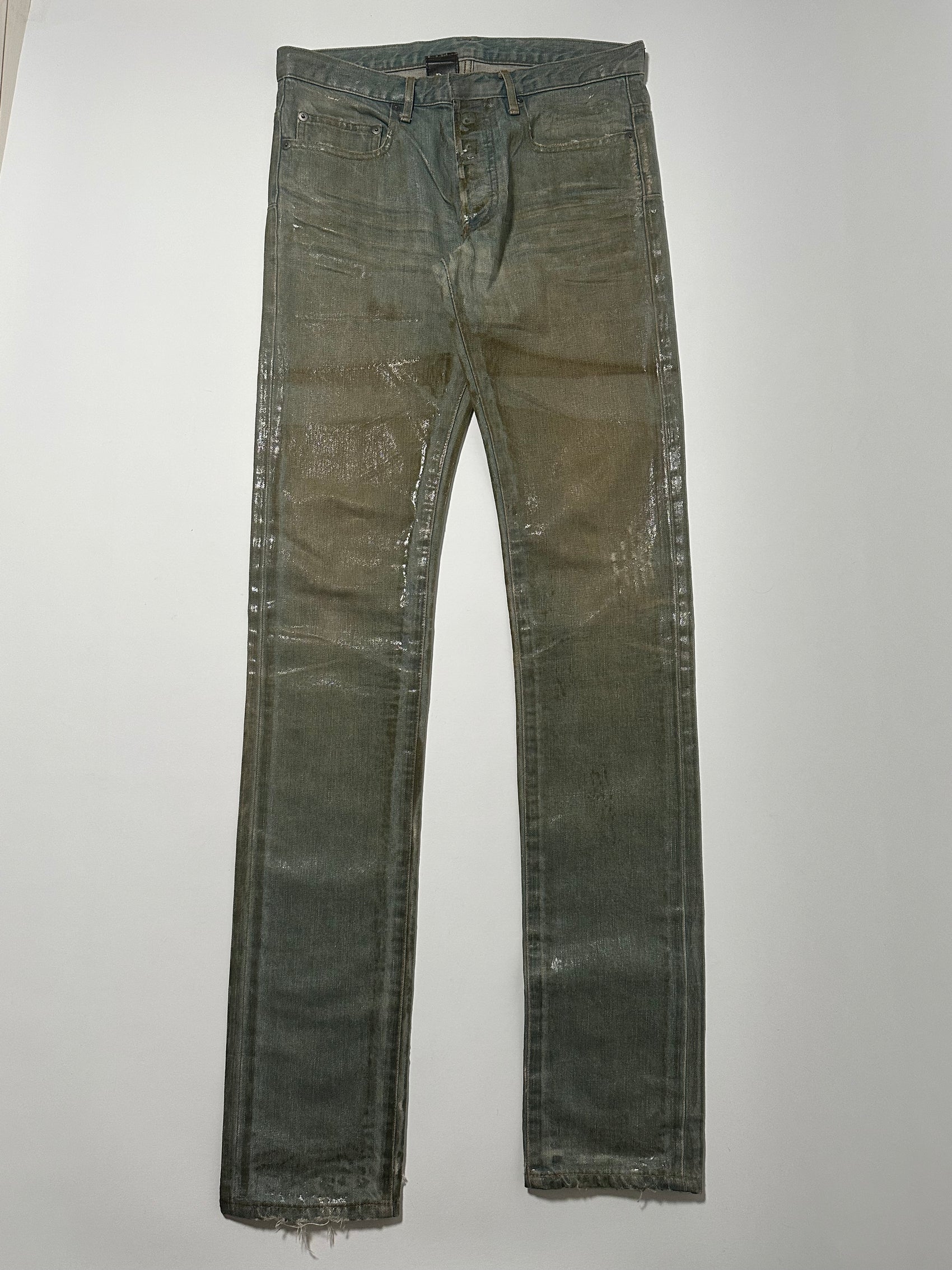 Dior Homme SS04 Dirty Waxed Bleu Claire Denim