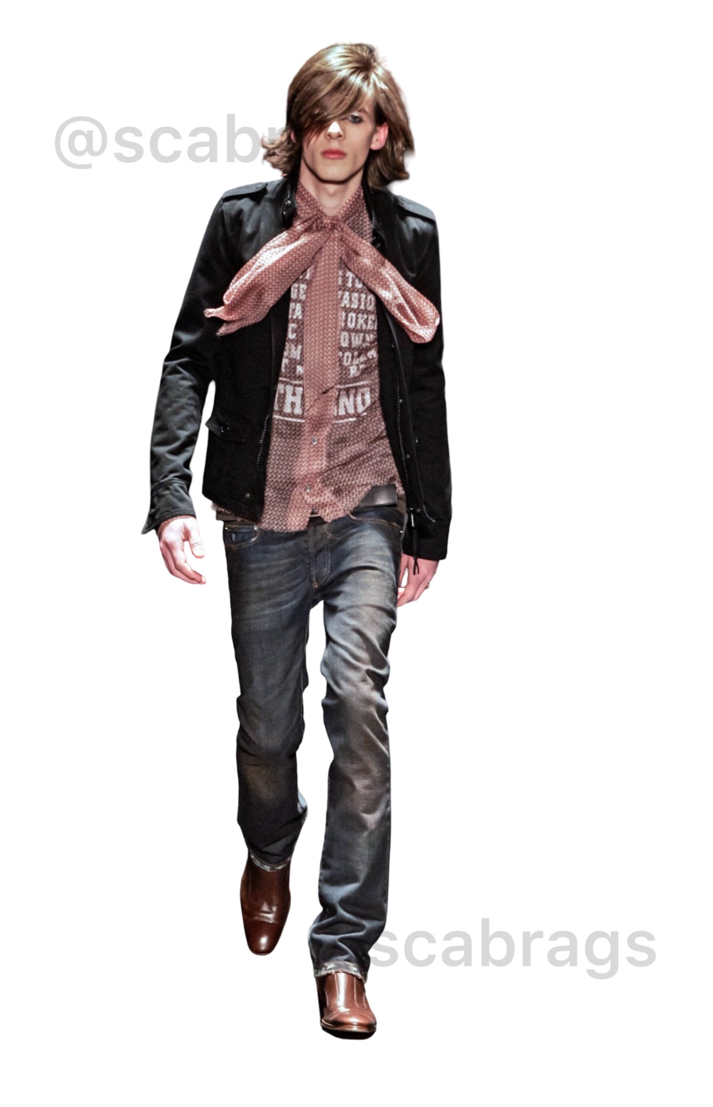 Dior Homme AW05 Red Rust Bootcut Denim 28