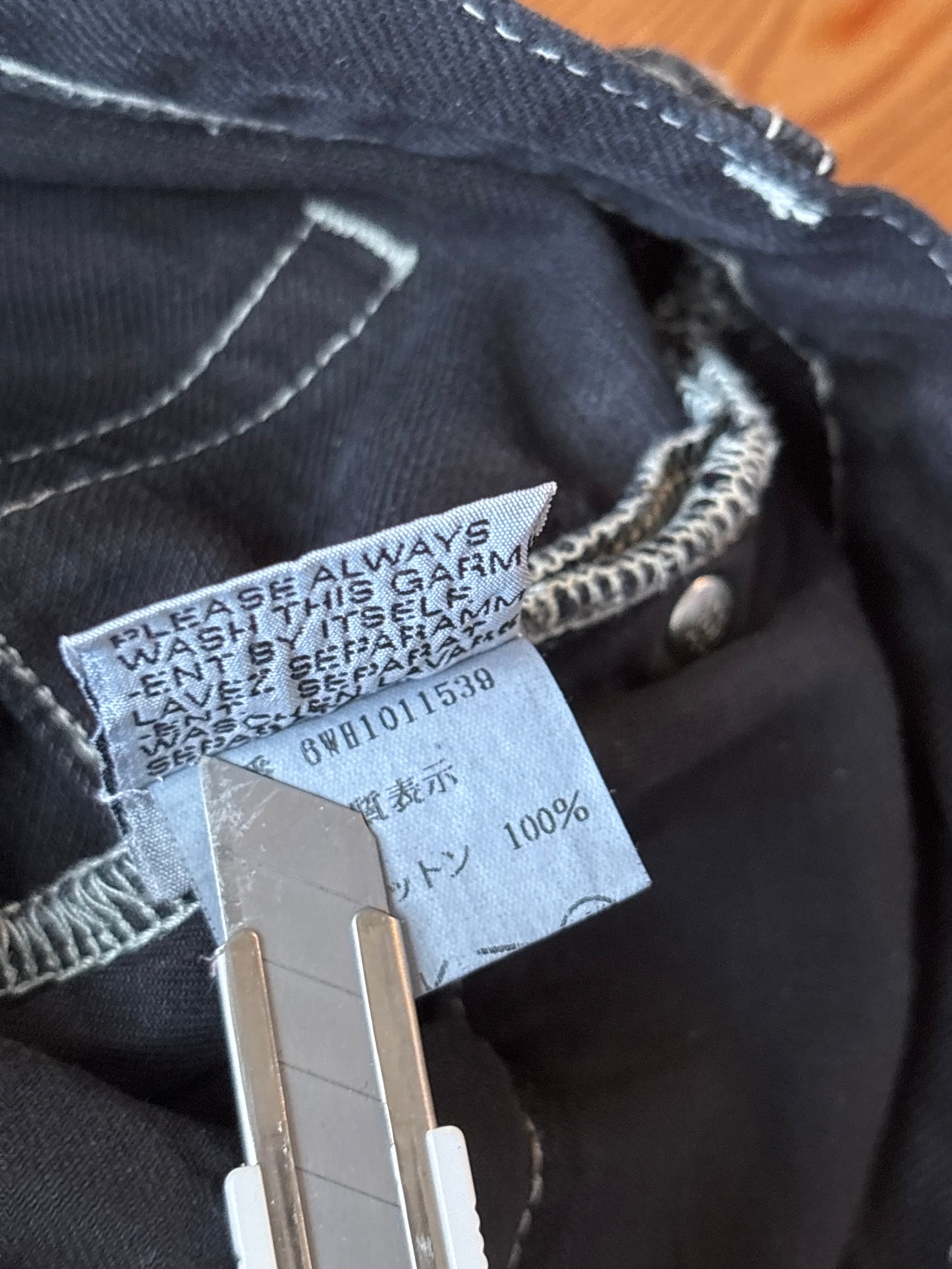 Dior Homme SS06 Contrast Stitch Denim