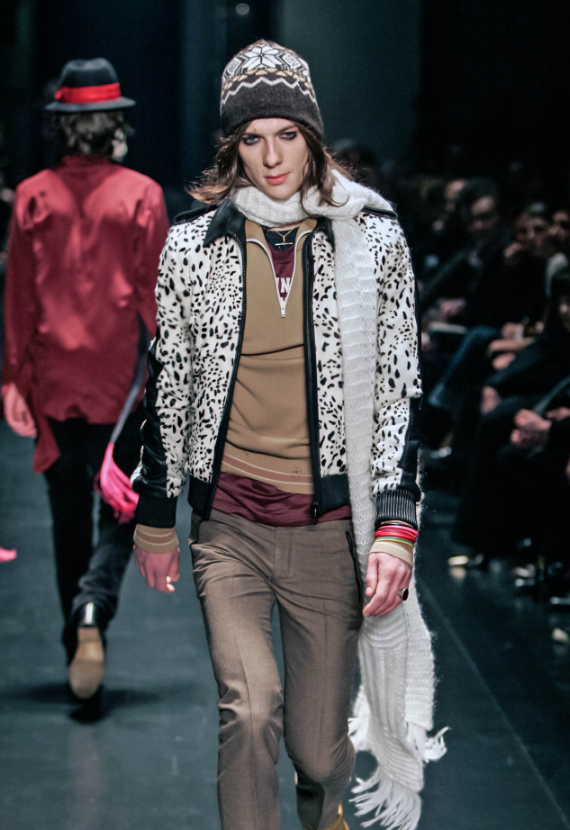 Dior Homme AW05 Runway Sample Fur Leather Jacket