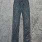 Dior Homme 2006 Waxed Blue Clawmark Denim Hedi Slimane