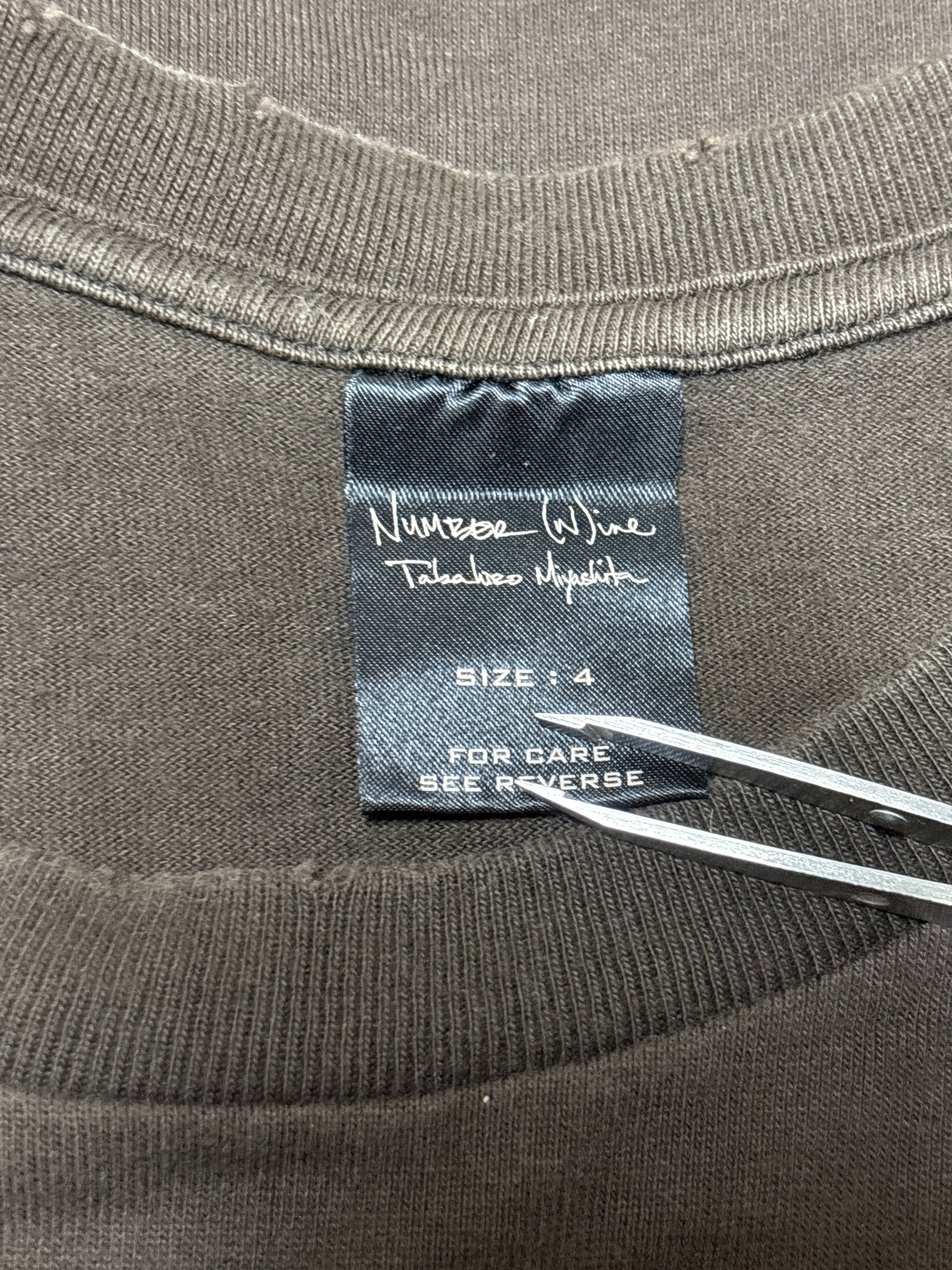 Number (N)ine SS04 Anti War Distressed Tee