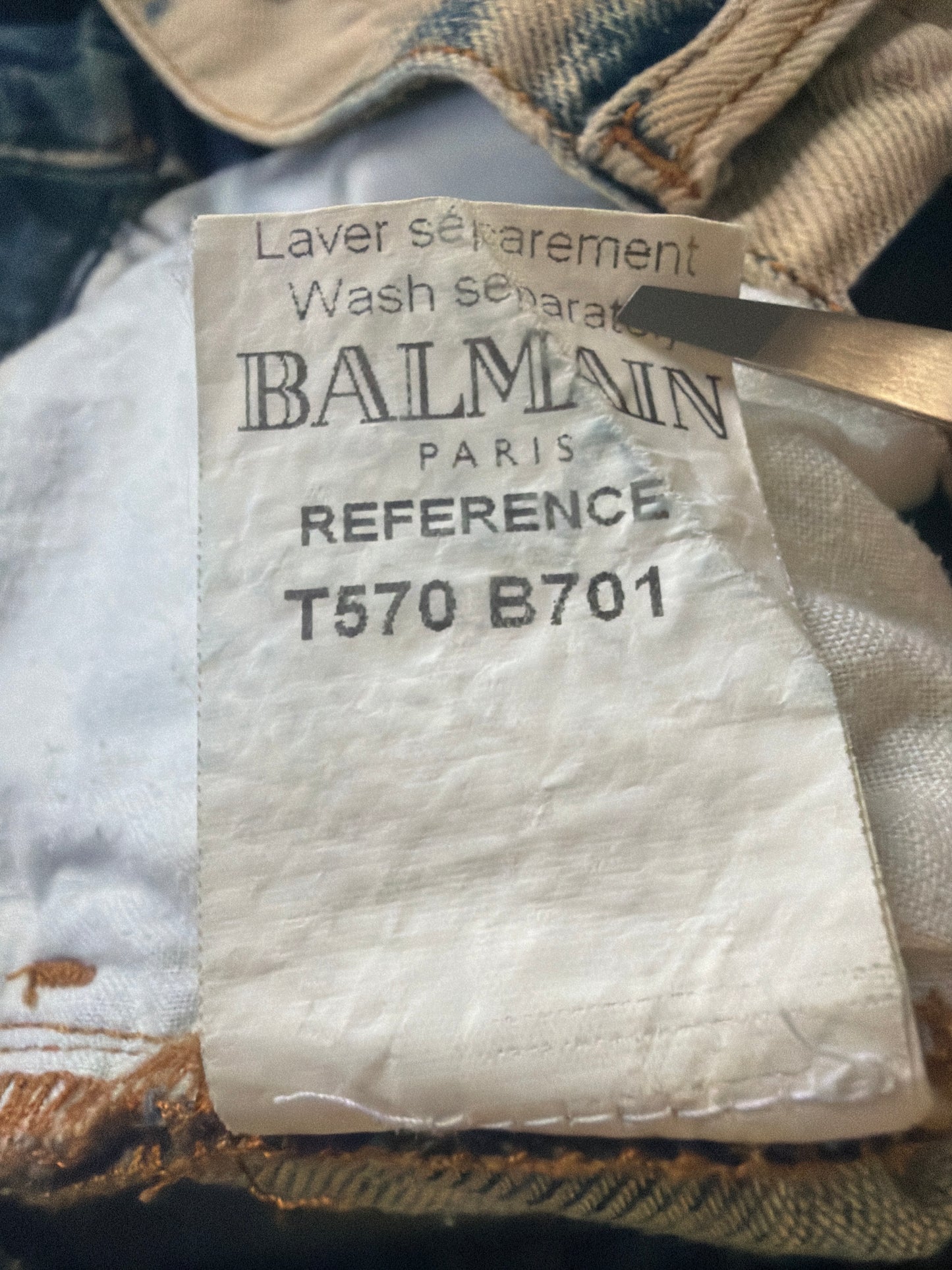 Balmain Homme SS12 Pinch Denim