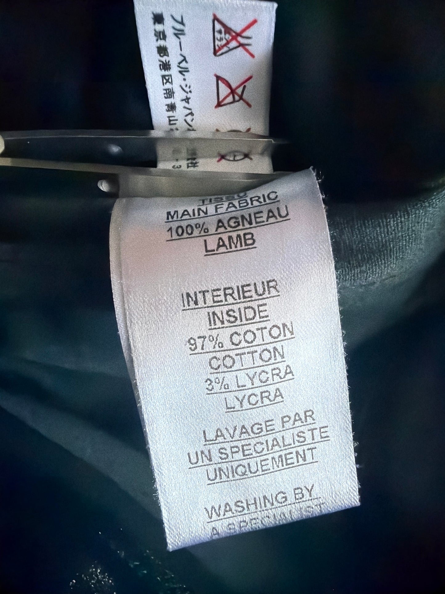 Balmain AW12 Waxed Leather Pants