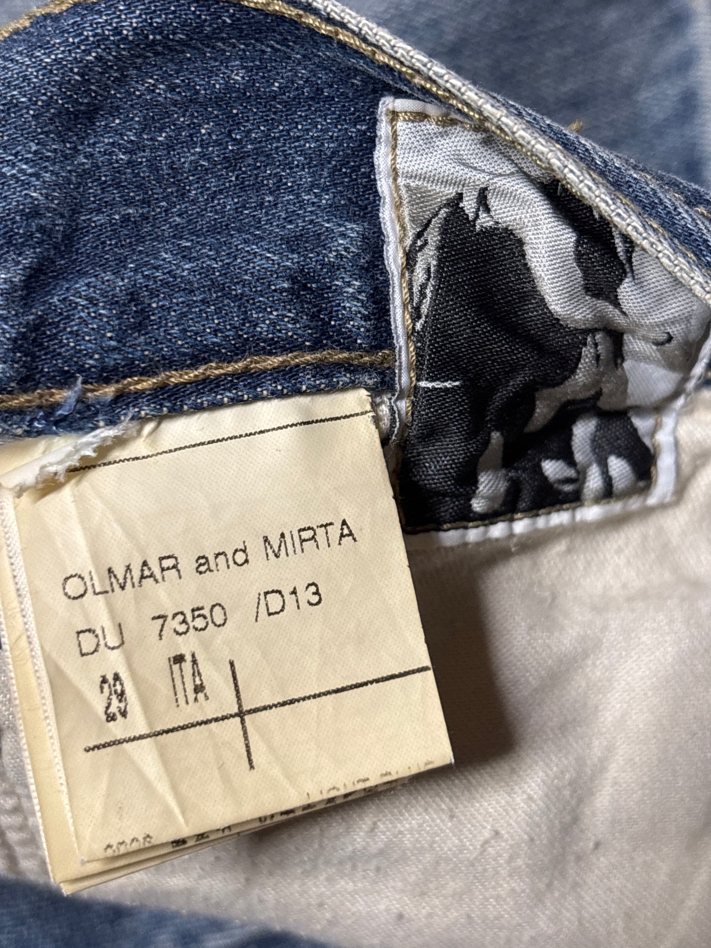Rick Owens SS09 Olmar & Mirta Detroit Cut Denim