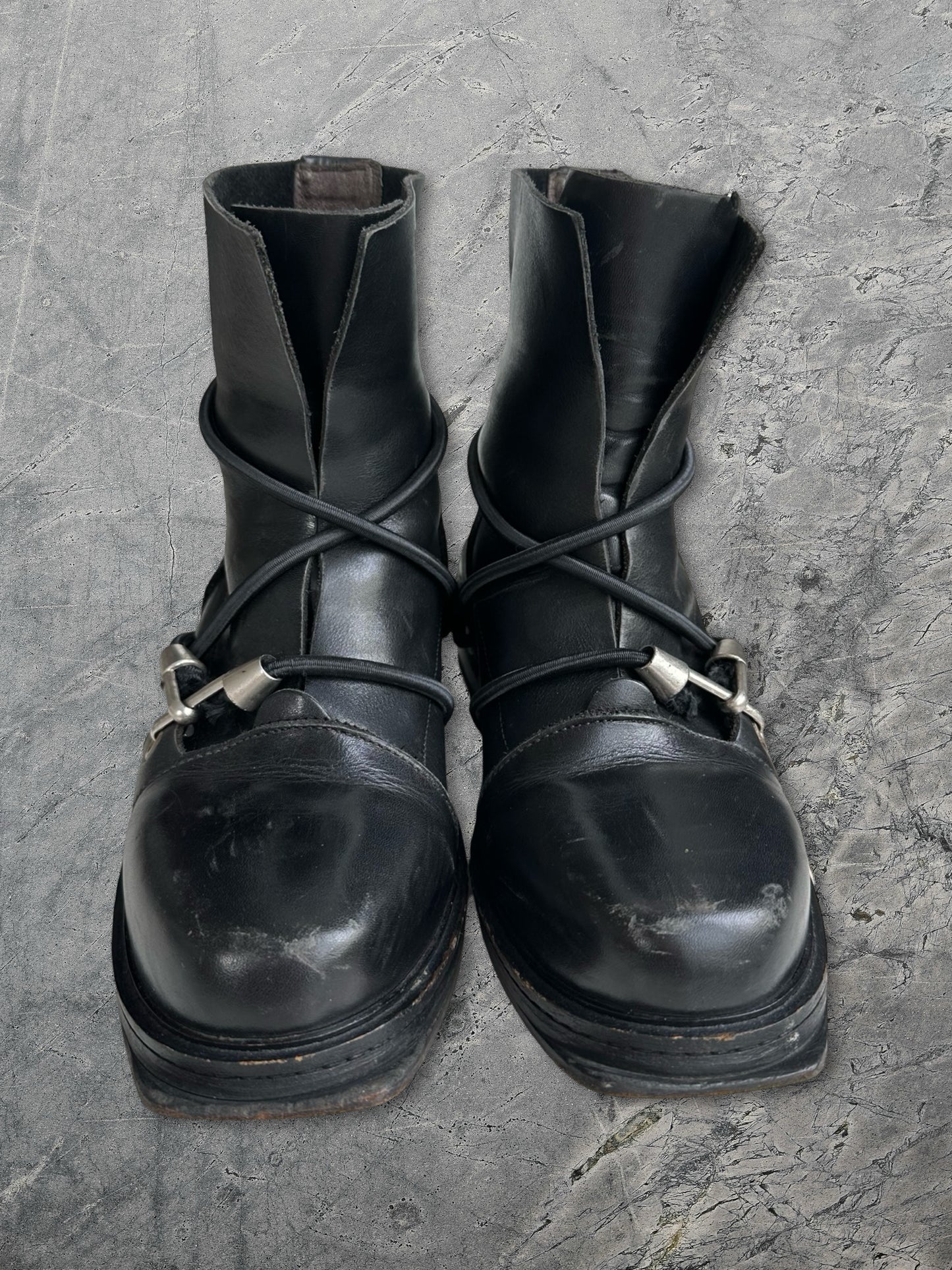 Dirk Bikkembergs AW1996 Steel Heel Bungee Boots