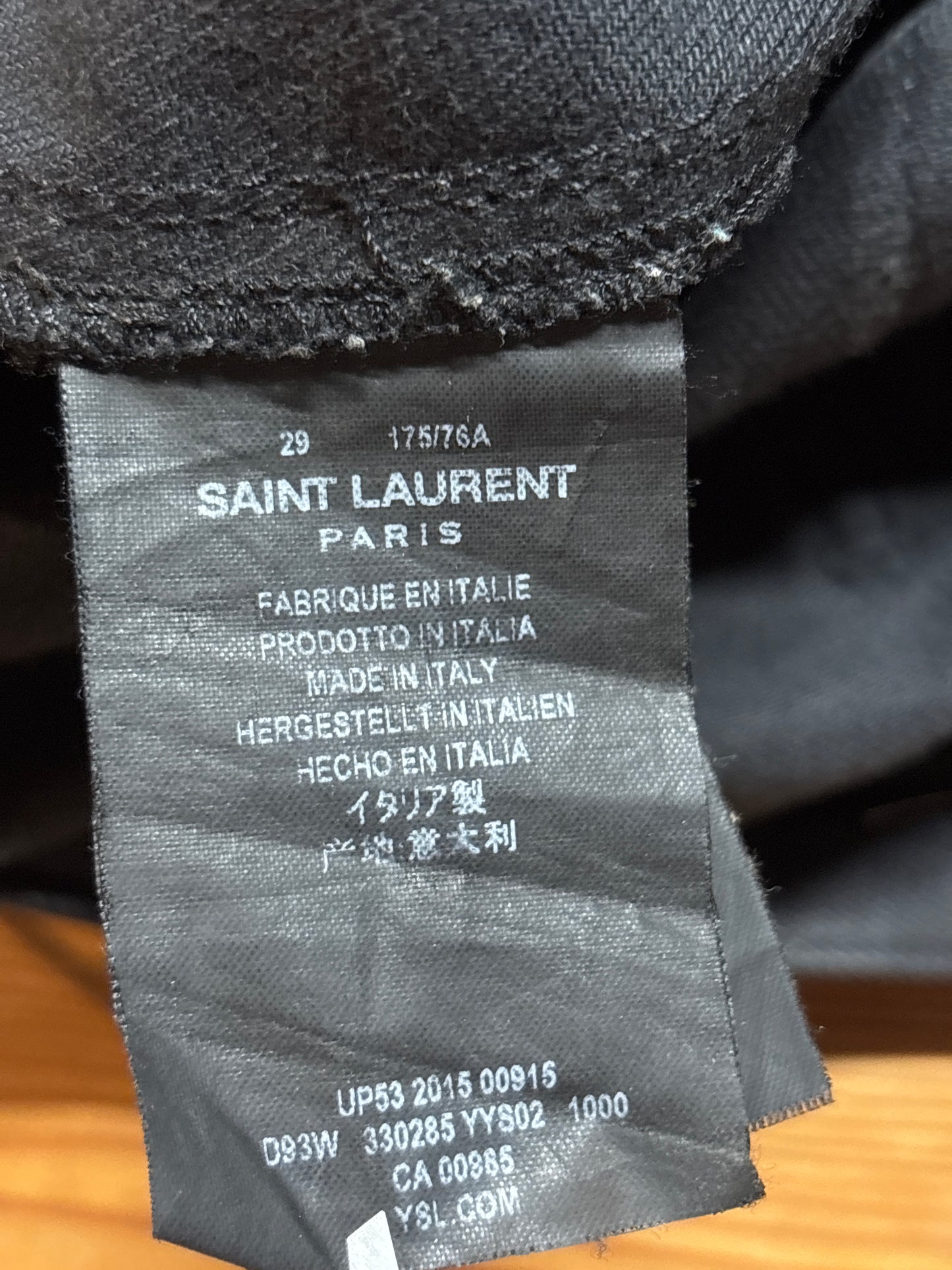 Saint Laurent D04 Biker Denim