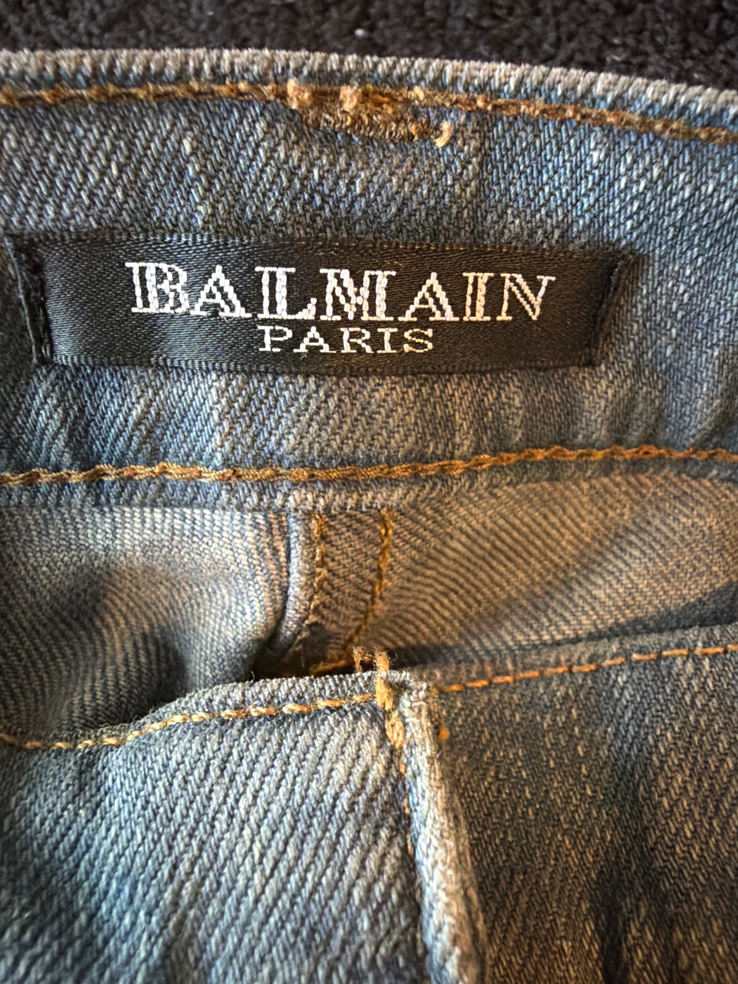 Balmain SS11 Mudwash Denim