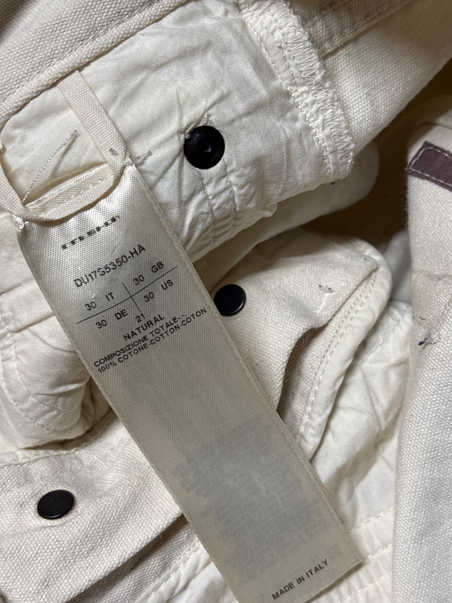 Rick Owens SS17 White Detroit Denim