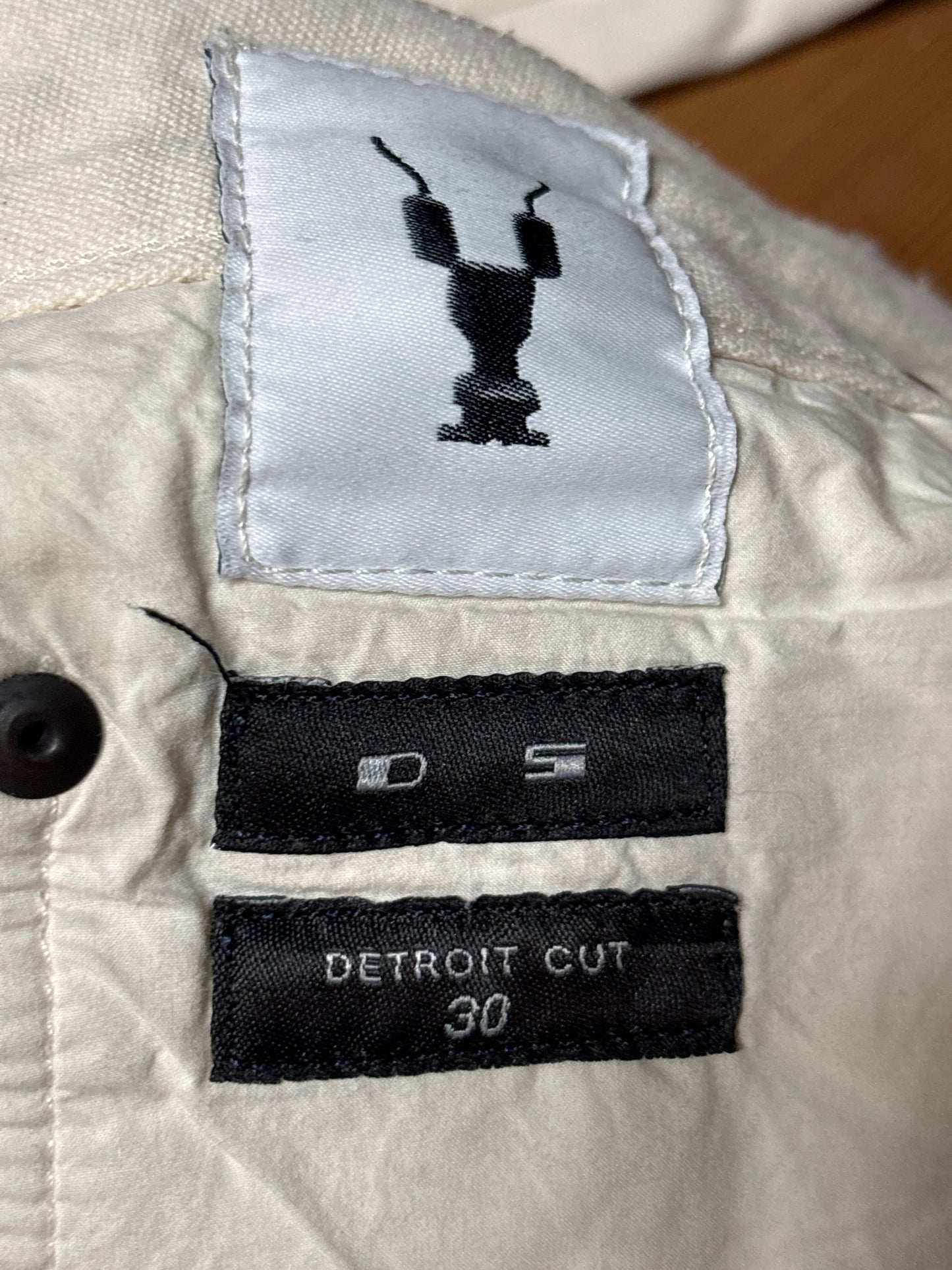 Rick Owens SS17 White Detroit Denim