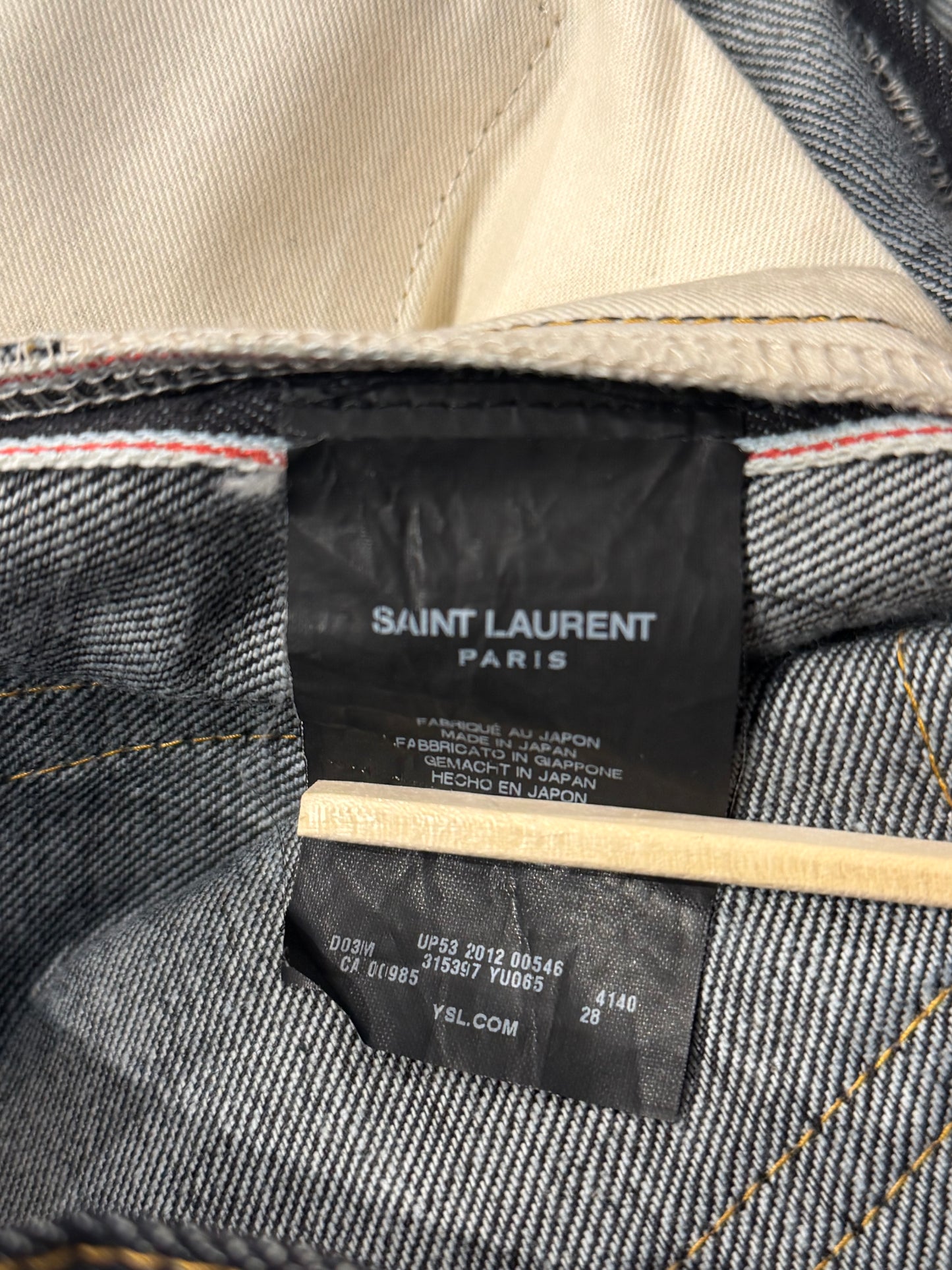 Saint Laurent Paris SS13 Raw D03 Denim