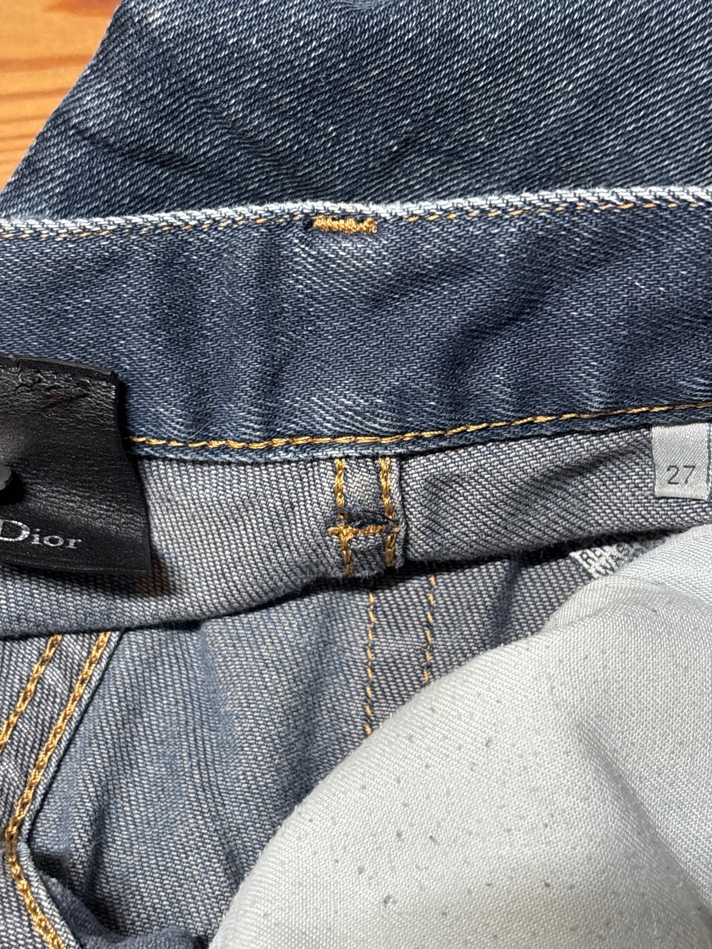 Dior Homme 2015 Back Zipper Denim