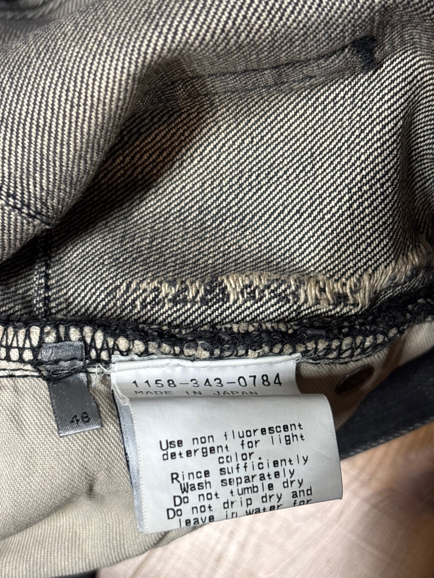 Dior Homme SS03 "Follow Me" Clawmark Denim