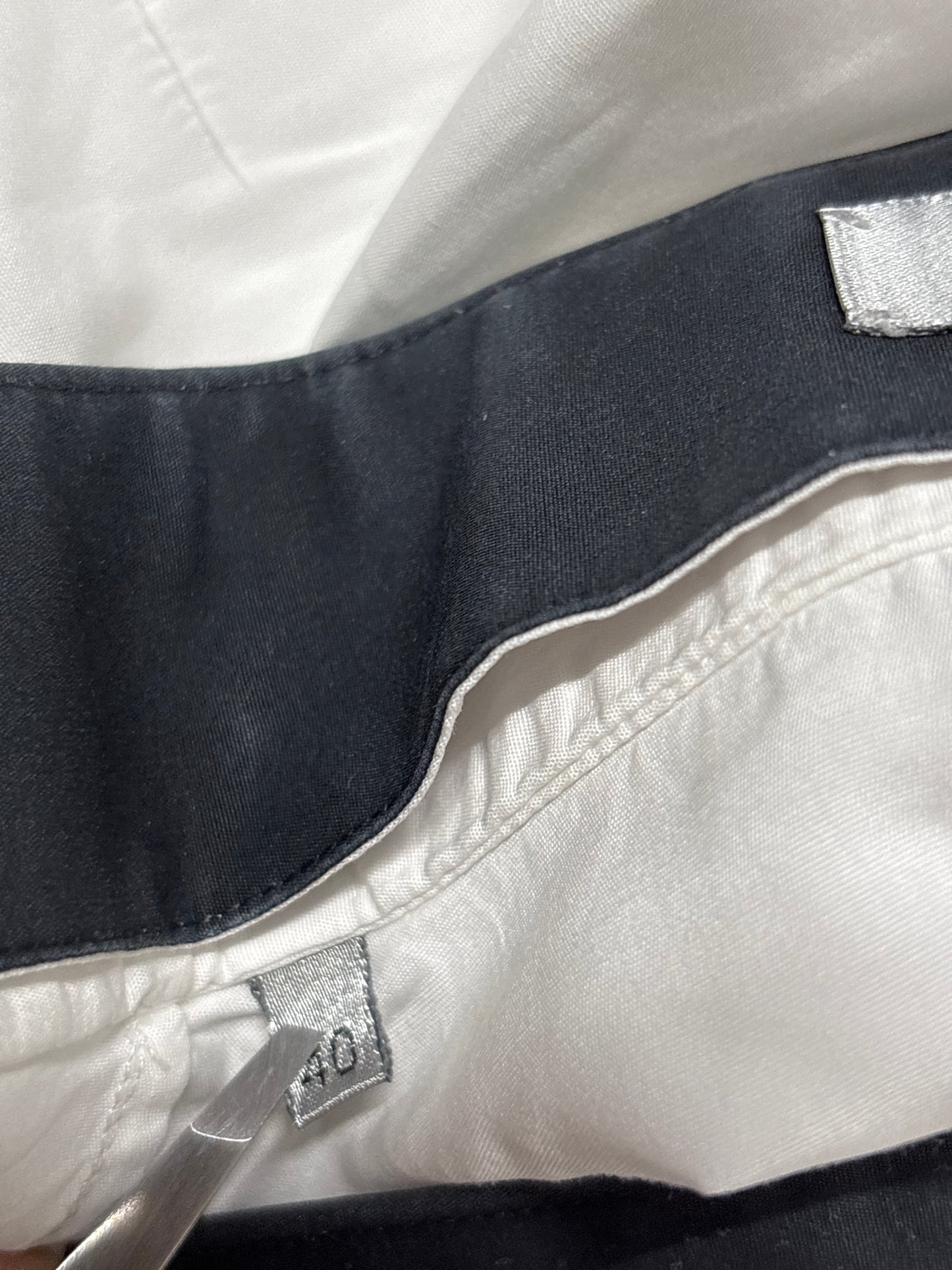 Dior Homme Inverted Contrast Collar Button Up Shirt