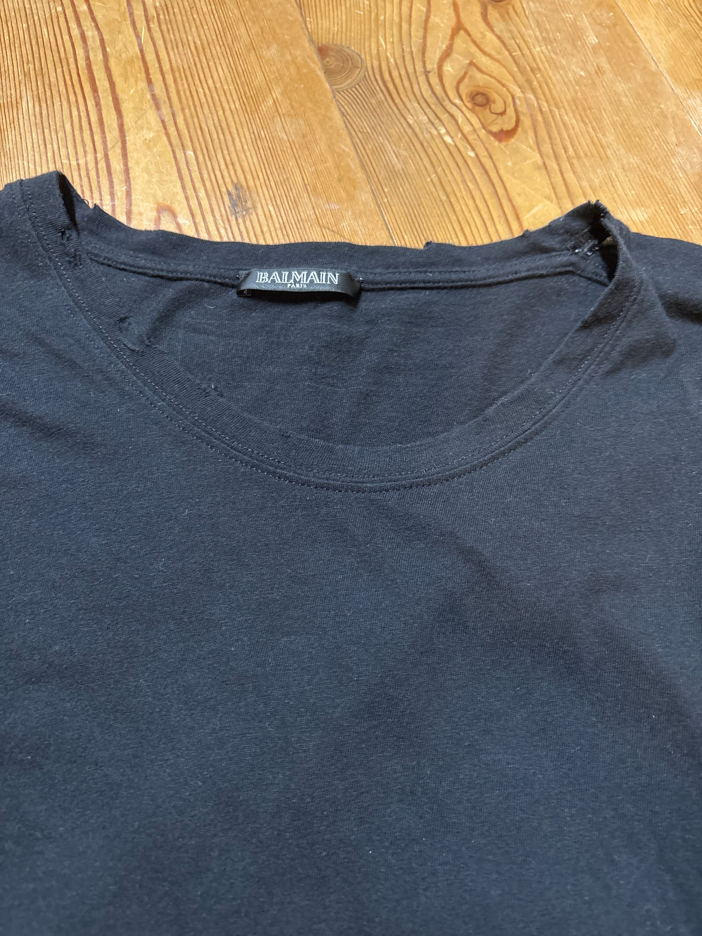 Balmain Decarnin Era Distressed Tee