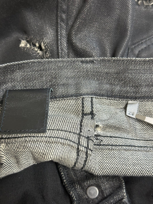 Dior SS04 Strip Waxed Denim