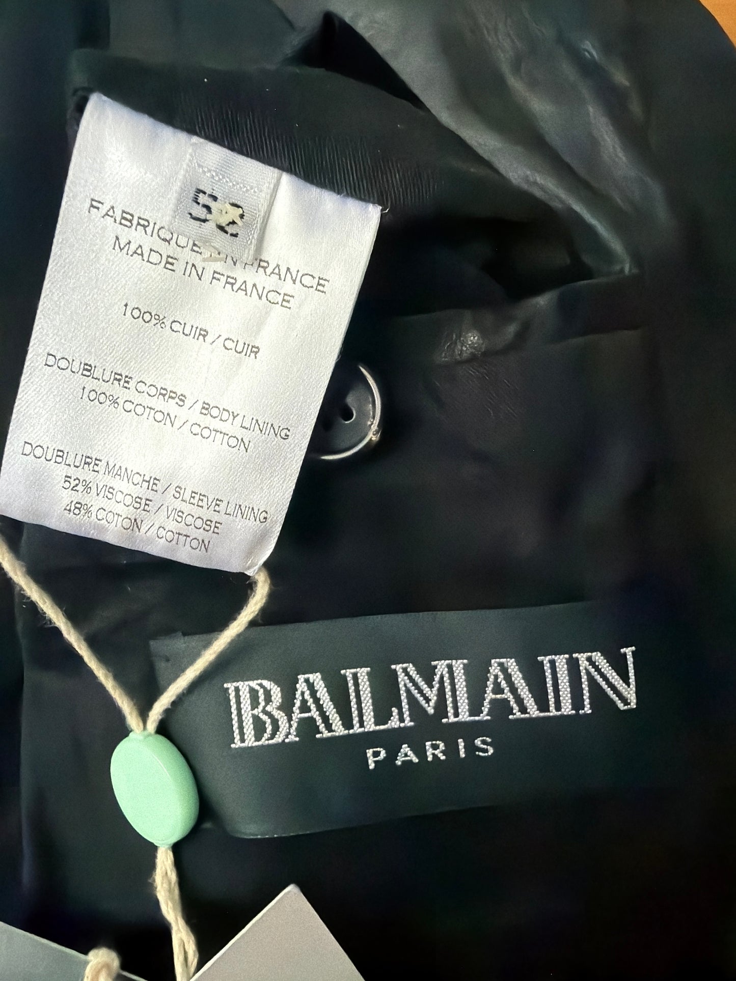 Balmain SS11 Campaign Eagle Pin Leather Jacket