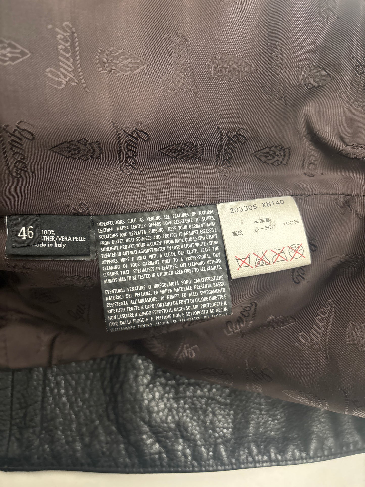 Gucci FW08 Runway Leather Jacket