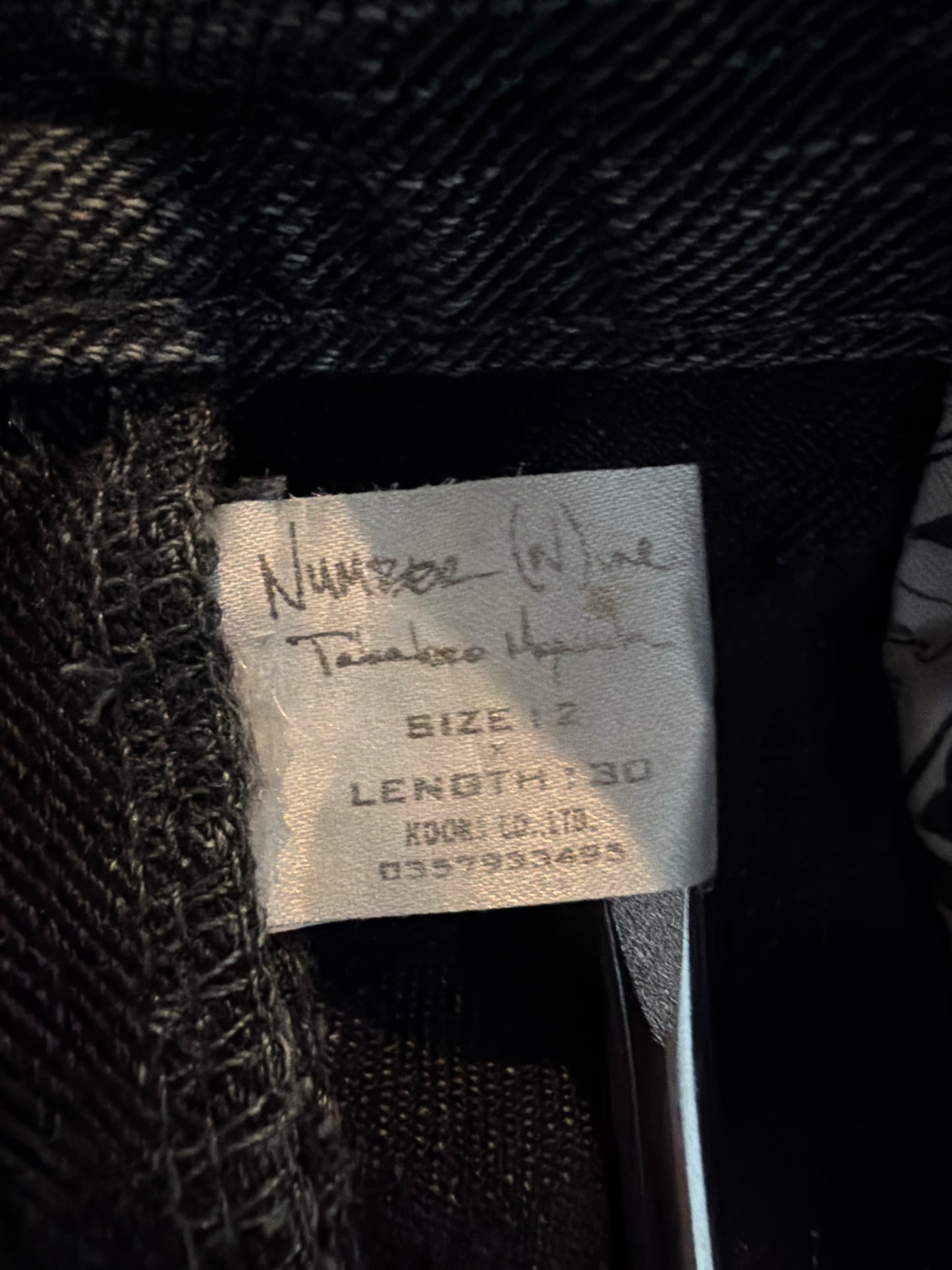 Number (N)ine SS04 Flared Double Pocket