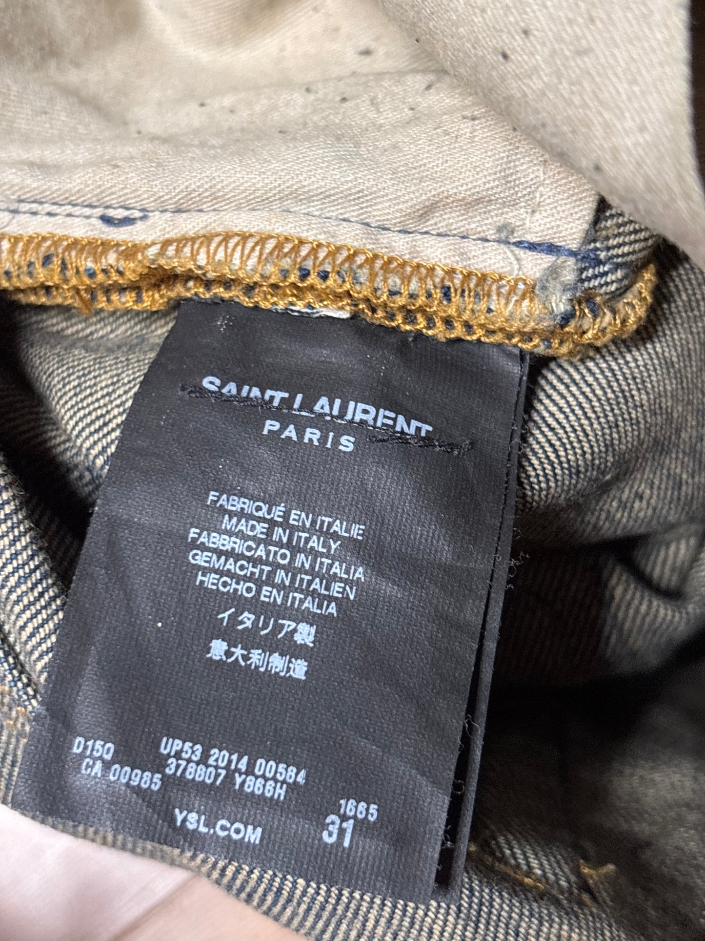 Saint Laurent SS15 D09 Bootcut Denim