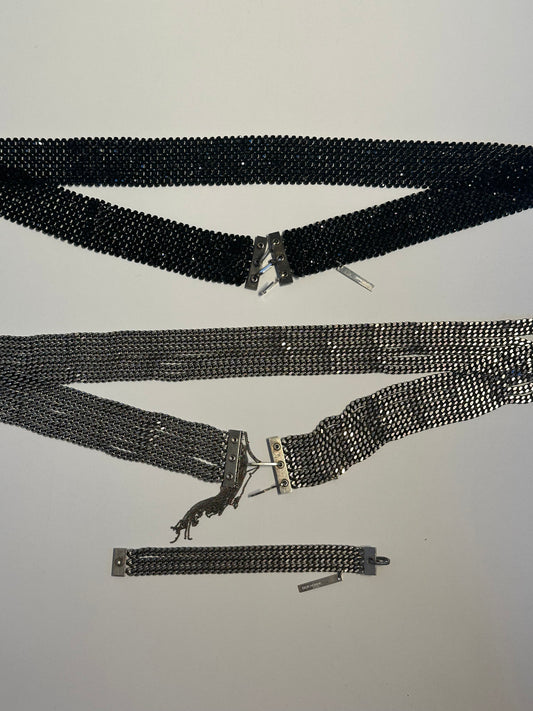 Dior Homme SS04 Crystal Strip Belt