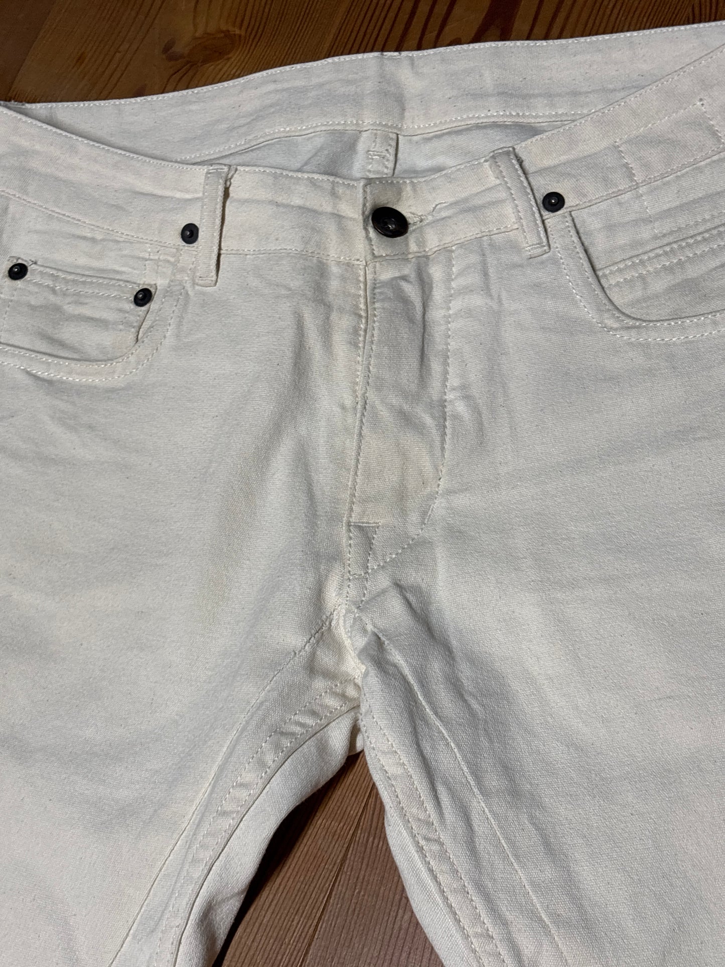 Rick Owens SS17 White Detroit Denim