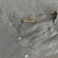 Balmain SS10 Distressed Paint Splatter V Neck Shirt