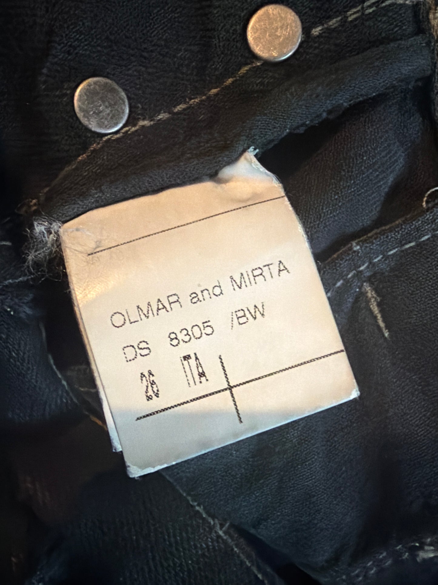 Rick Owens FW09 Crust Waxed Spiral Cut Denim