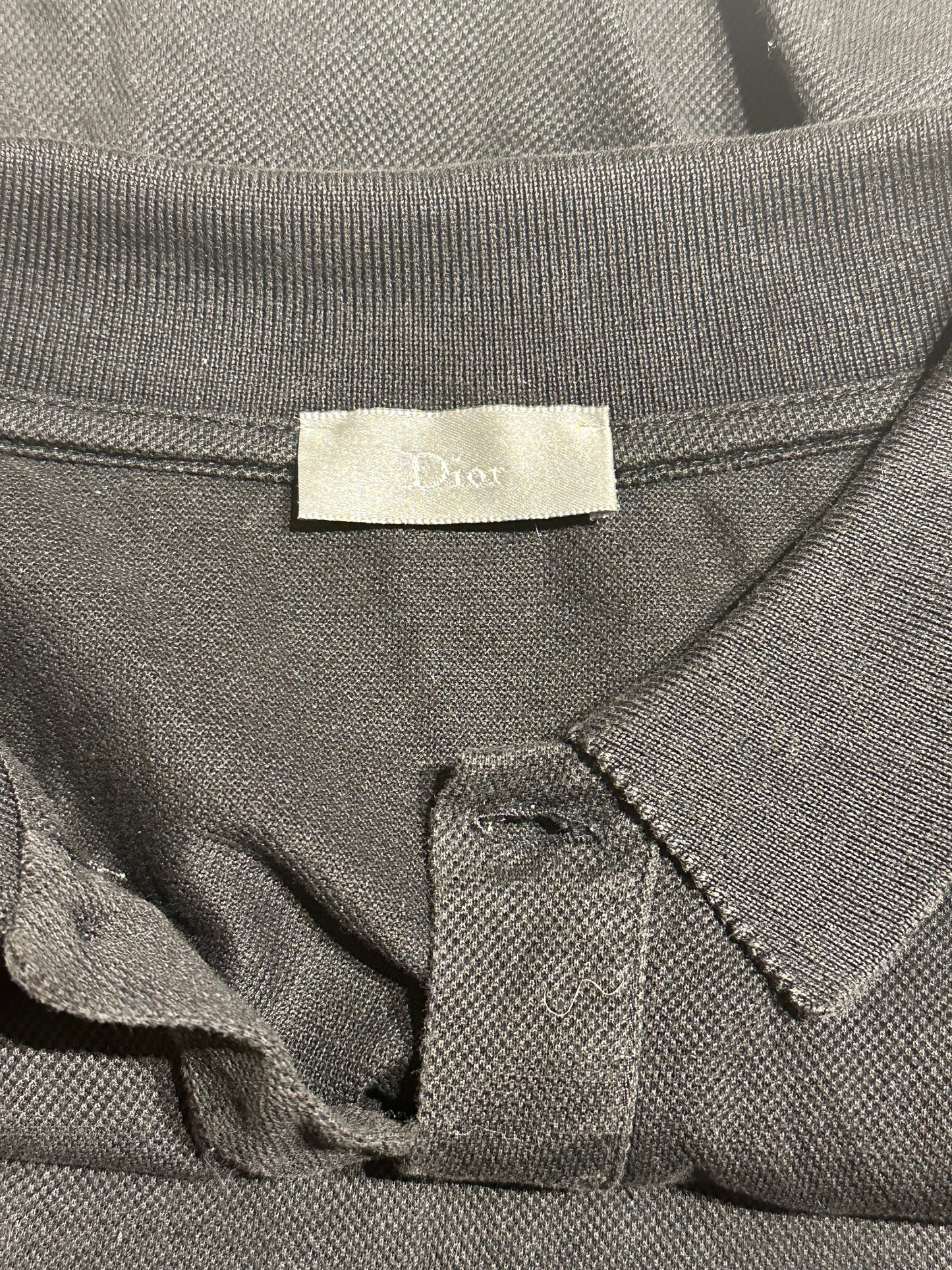 Dior Homme SS04 Strip Polo Shirt