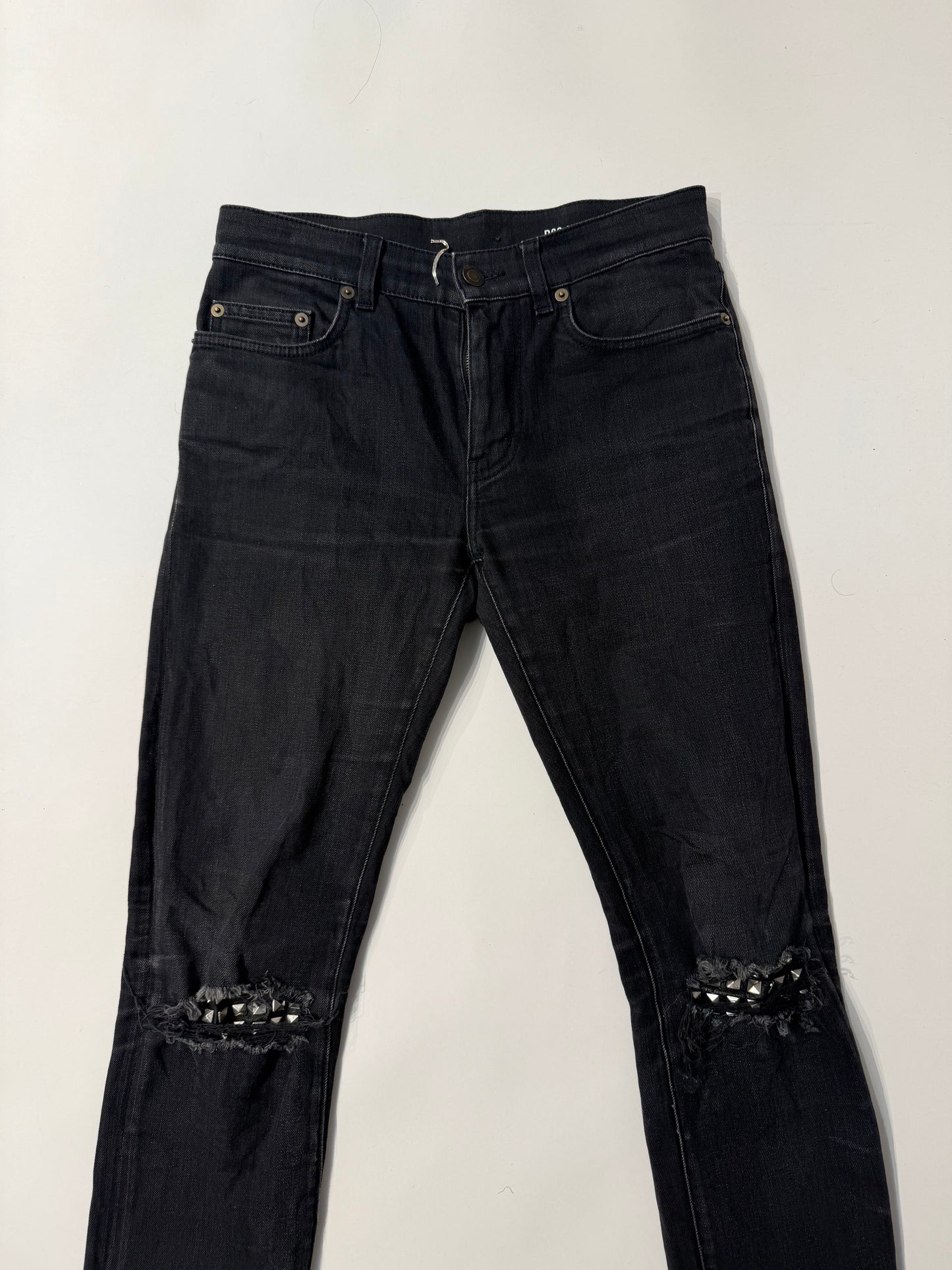 Saint Laurent SS16 Studded Knee Jeans