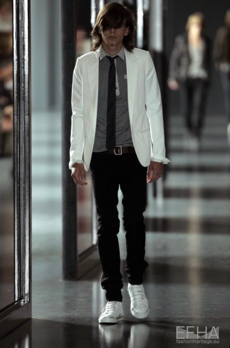 Dior Homme SS05 1B White Blazer