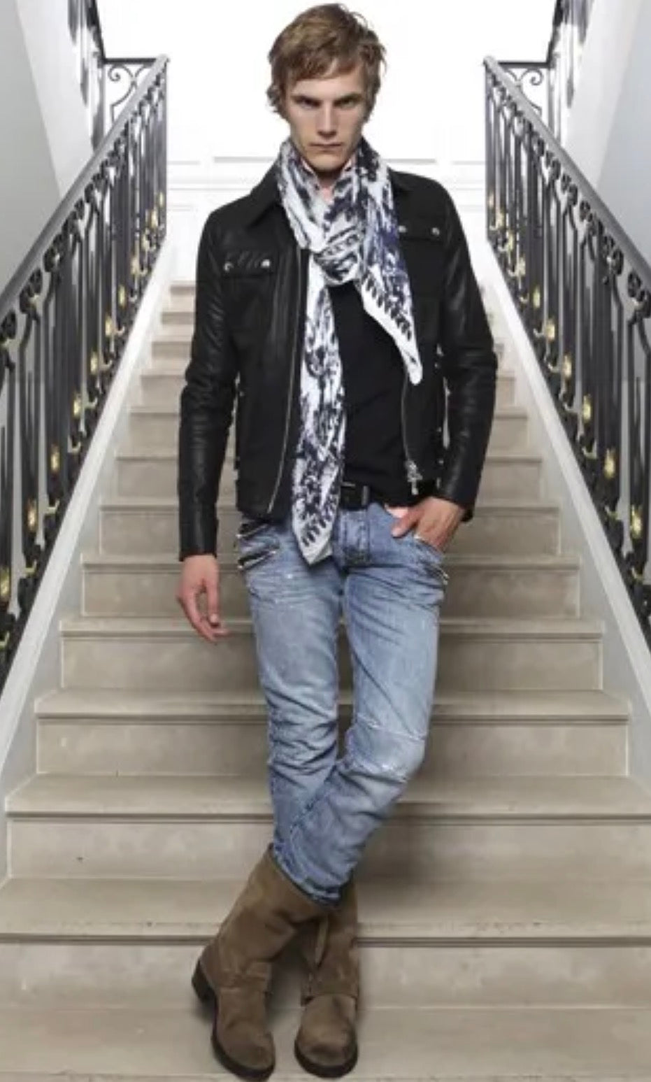 Balmain SS12 4 Zip Denim