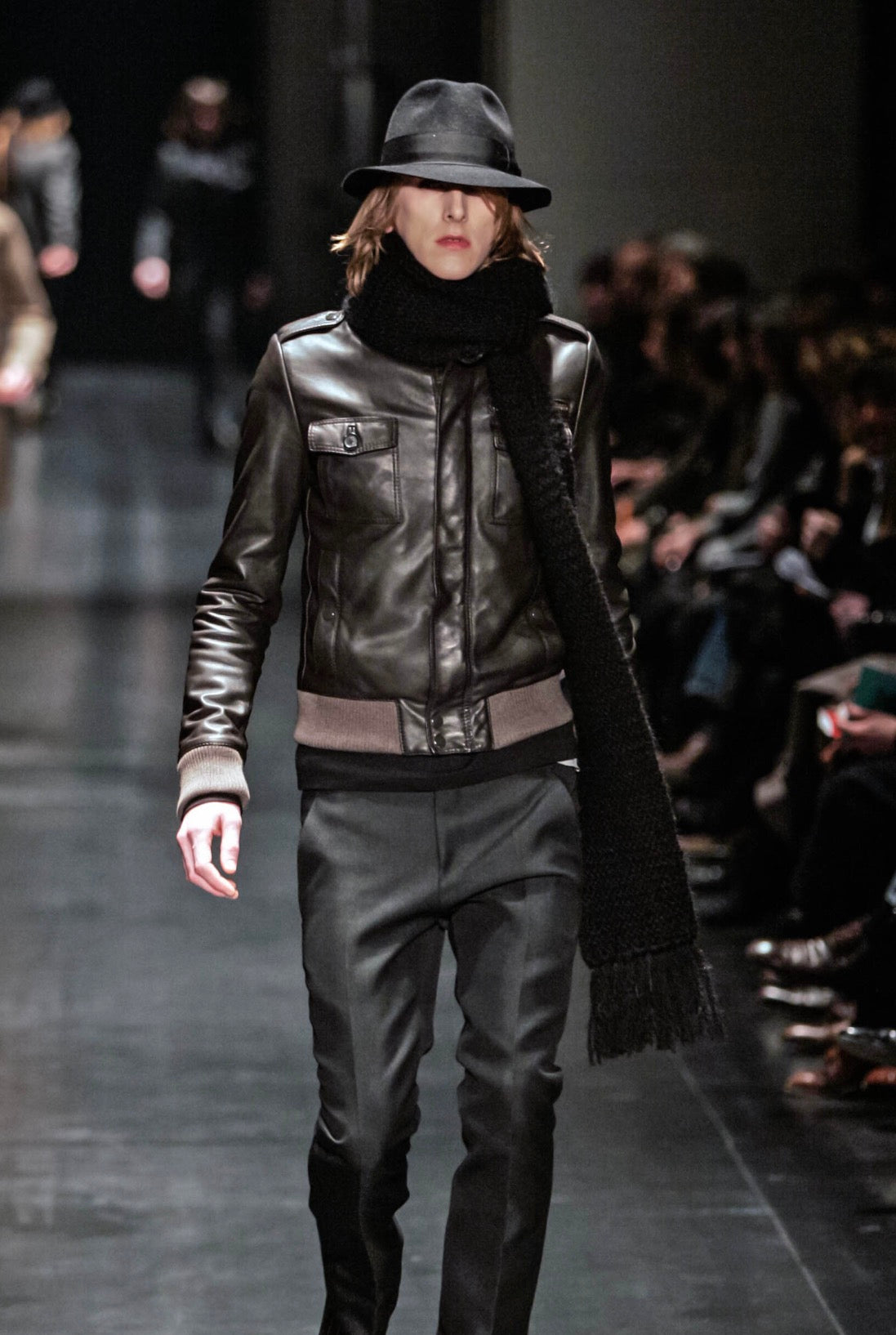 Dior Homme AW05 Mohair Fringe Scarf