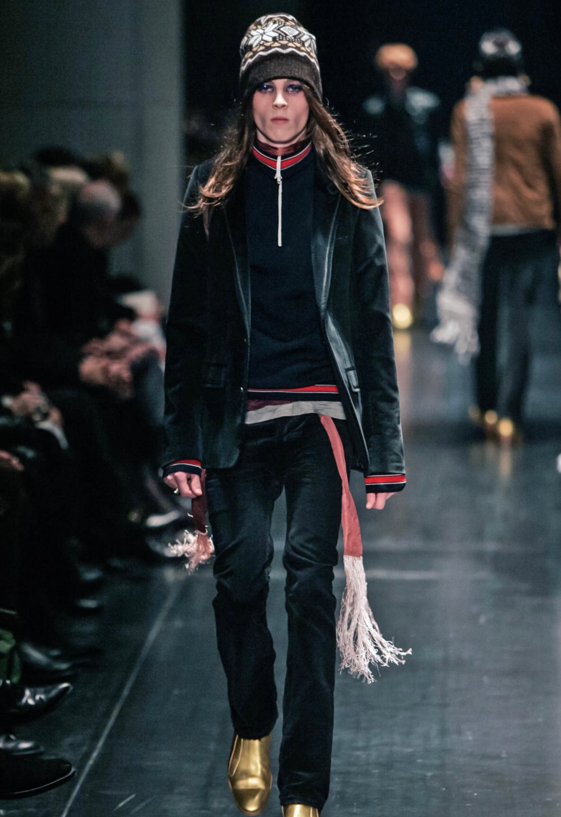 Dior Homme AW05 Runway Velvet Piping Blazer