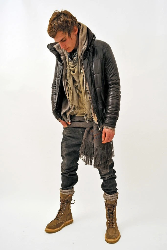 Balmain Homme AW11 Campaign Quilted Leather Jacket