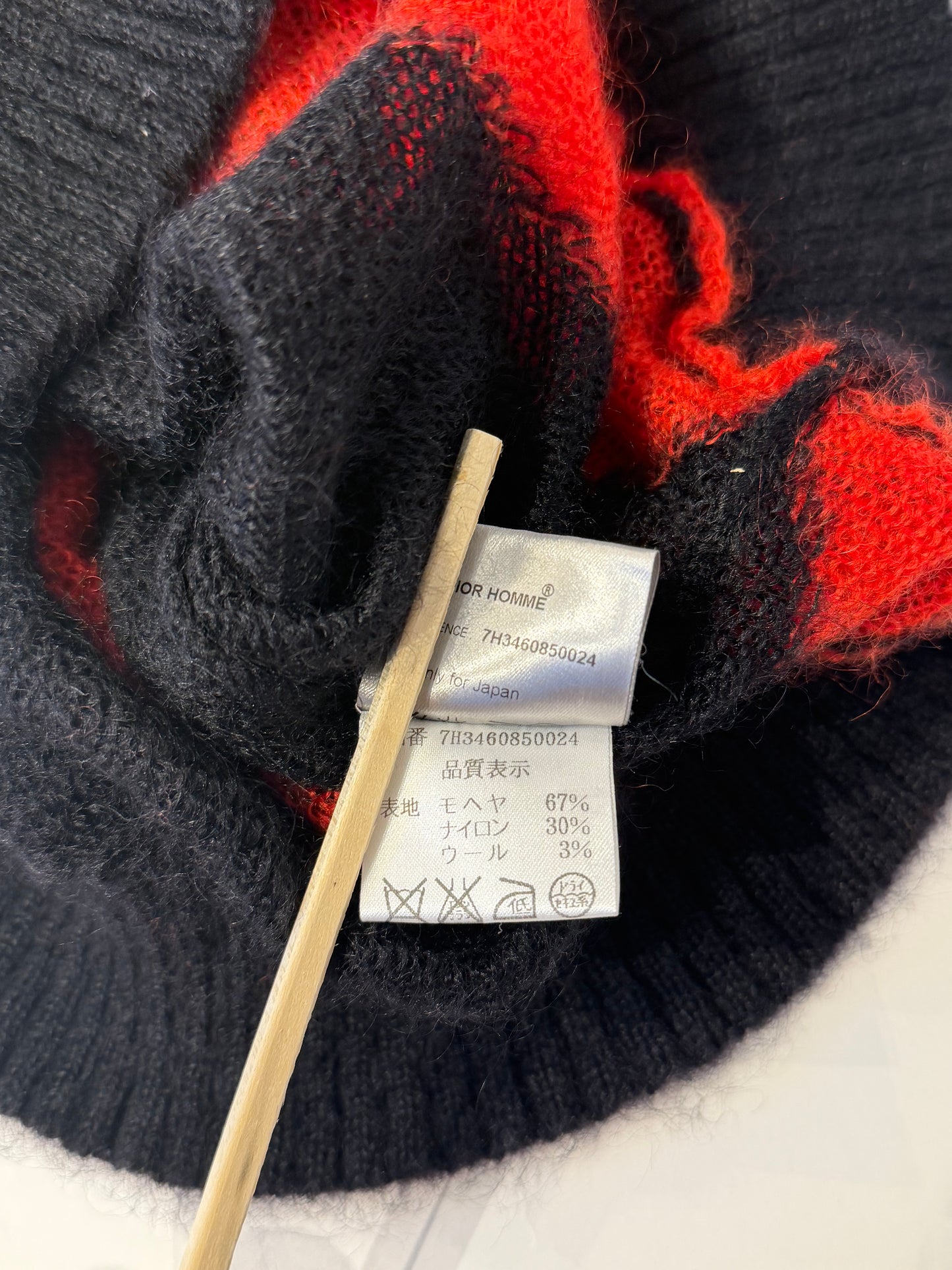 Dior Homme AW07 Geometry Knit Sweater